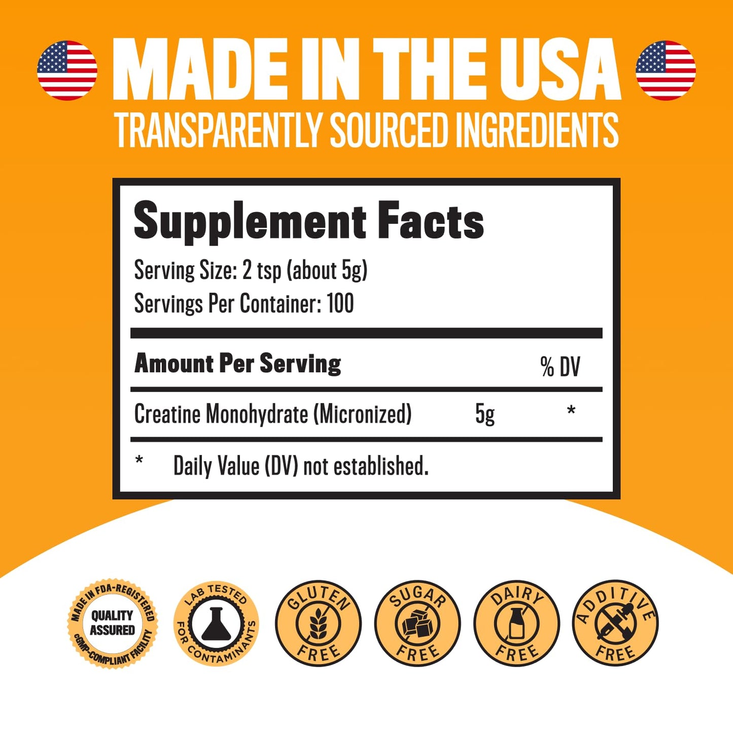 Sun Nutraceuticals Micronized Creatine Monohydrate Powder 17.6 oz