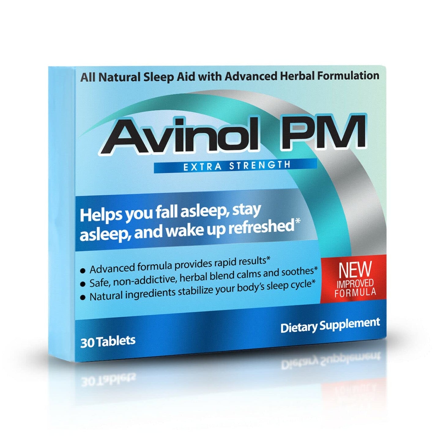 Avinol PM Extra Strength Natural Sleep Supplement, 30 Tablets