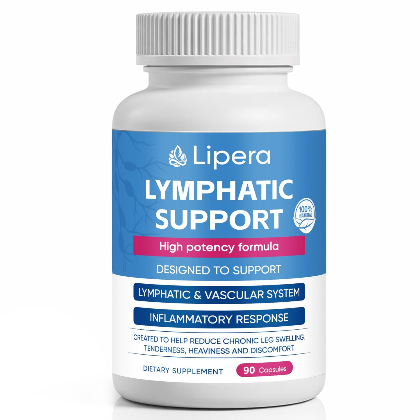 LIPERA LYMPHATIC Lymphatic Drainage Capsules 90 Capsules