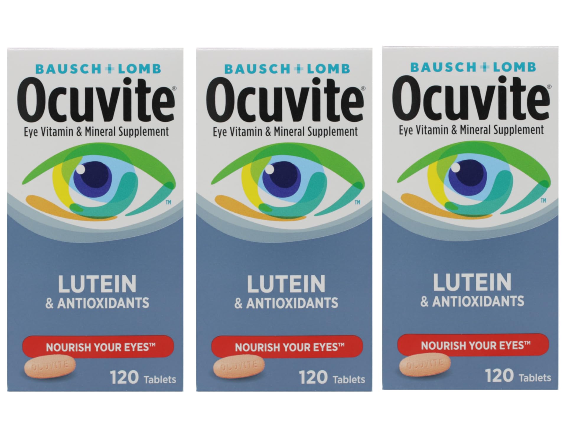 Ocuvite Vitamin & Mineral Supplement with Lutein, 360 Tablets