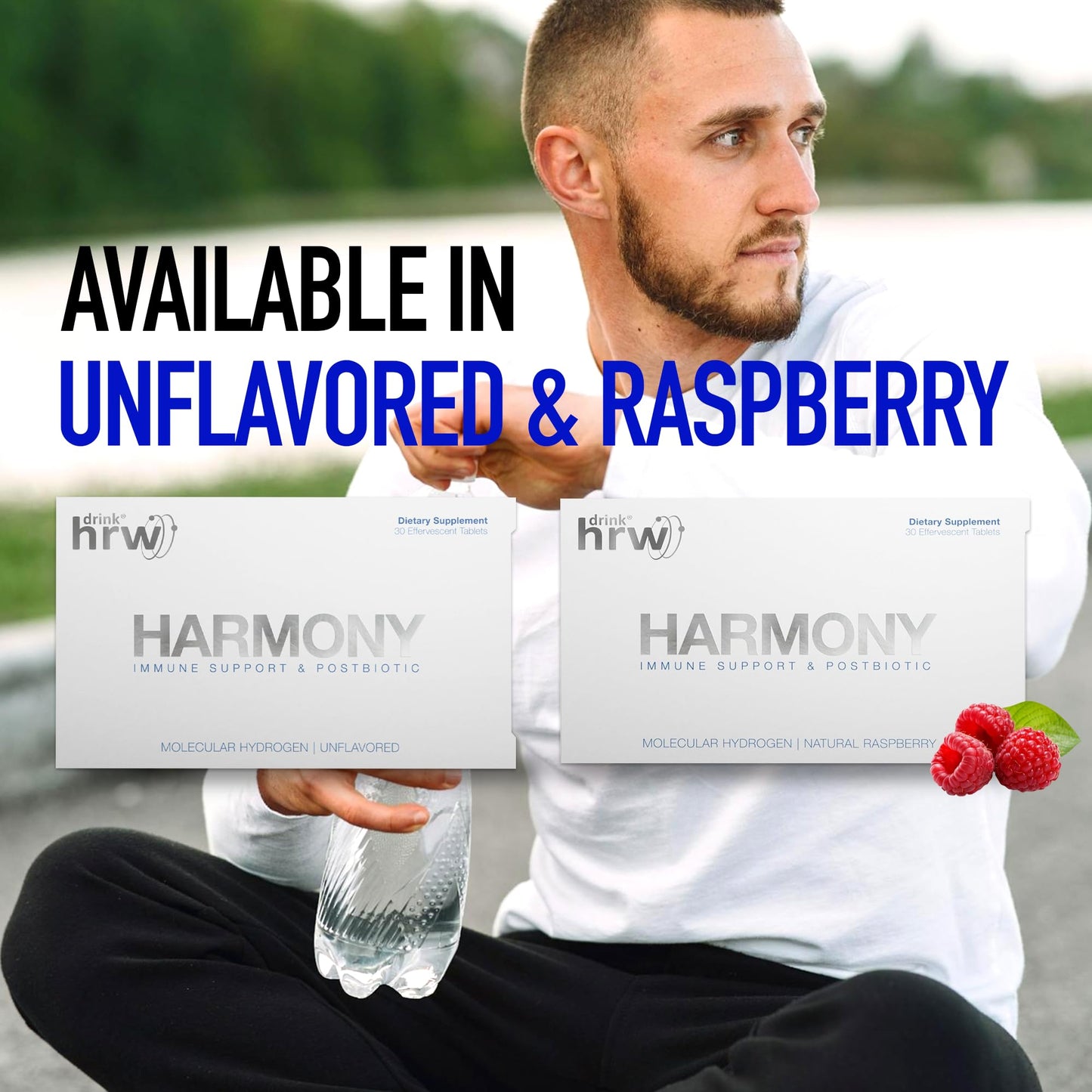 DRINK HRW Harmony Molecular Hydrogen Water Tablets Raspberry, 30 Tablets