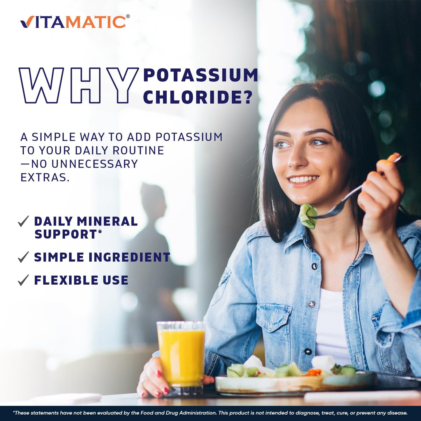Vitamatic Potassium Chloride Powder, Pure, No Fillers, Non-GMO, Gluten Free, 35.27 Ounces