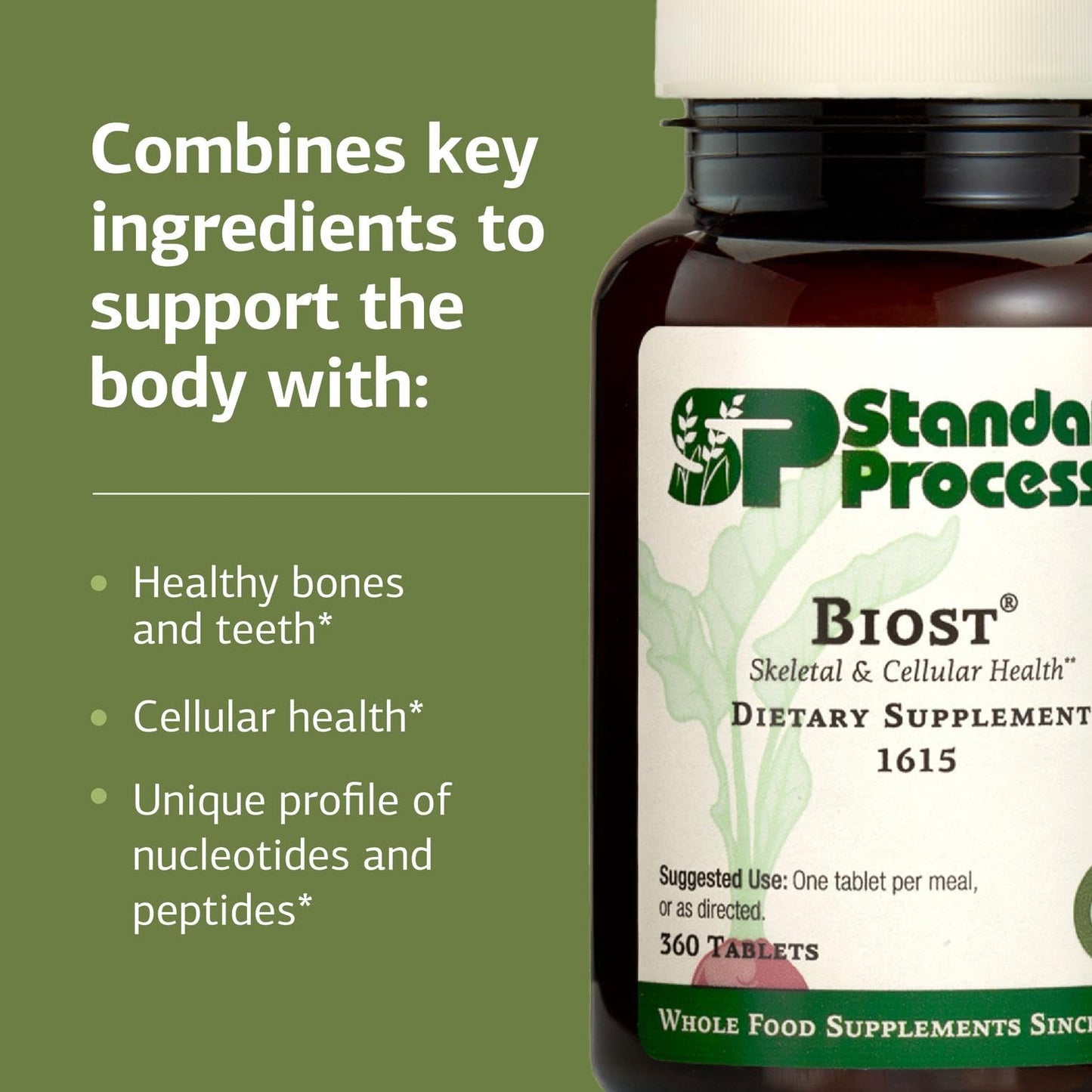 Standard Process Inc. Biost Skeletal & Cellular Health Dietary Supplement Tablet 360 Tablets