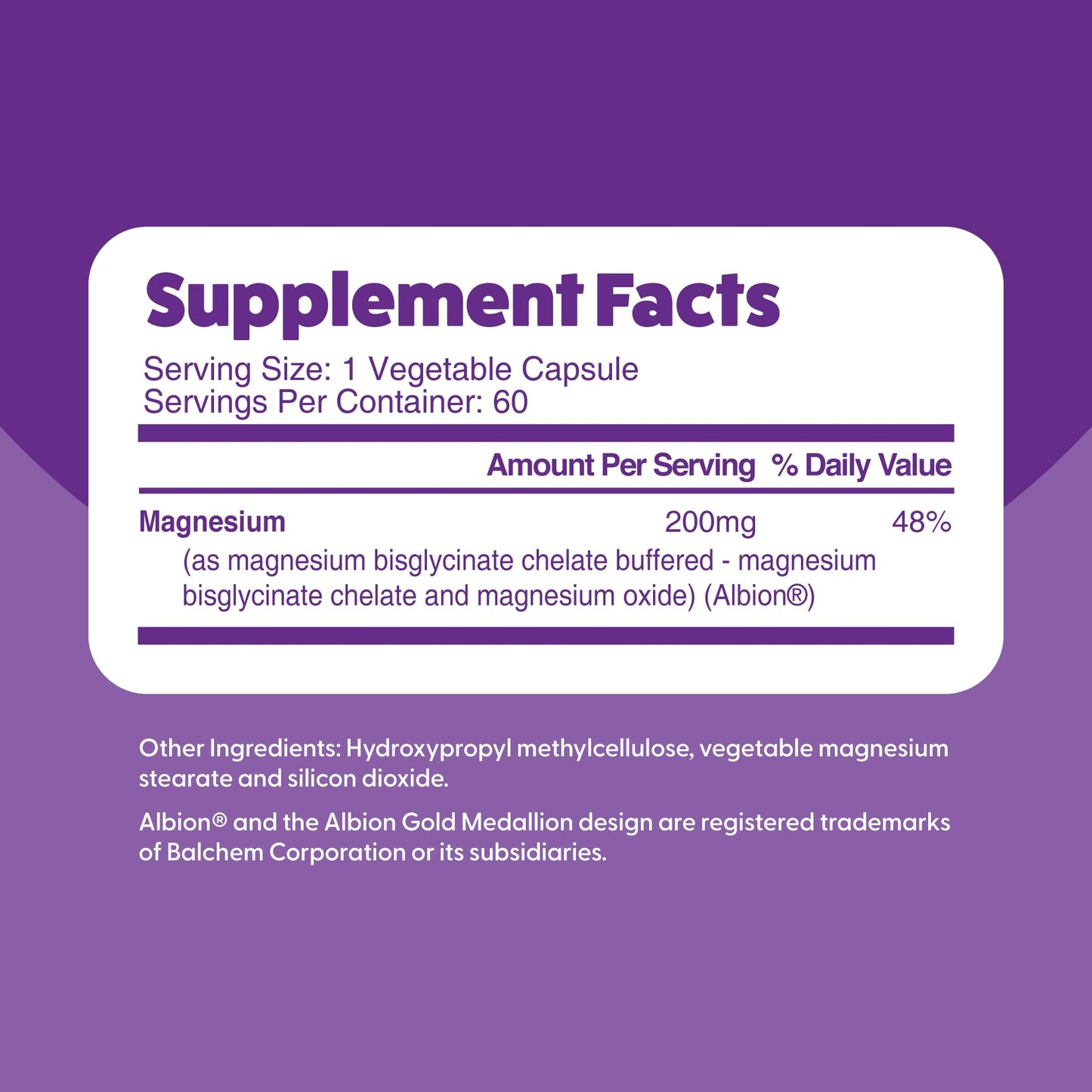 The Feel Great Vitamin Company Feel Great Magnesium Bisglycinate Capsules, 60 Count