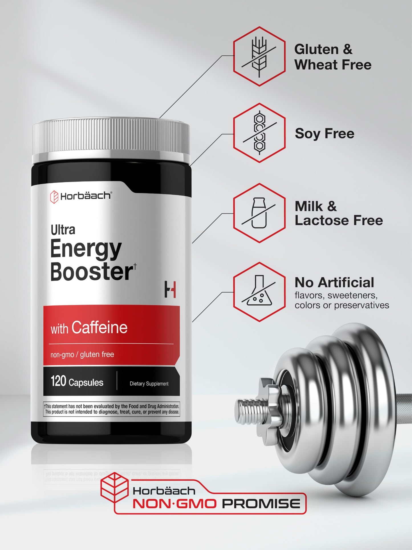Horbäach Energy Supplement 120 Capsules