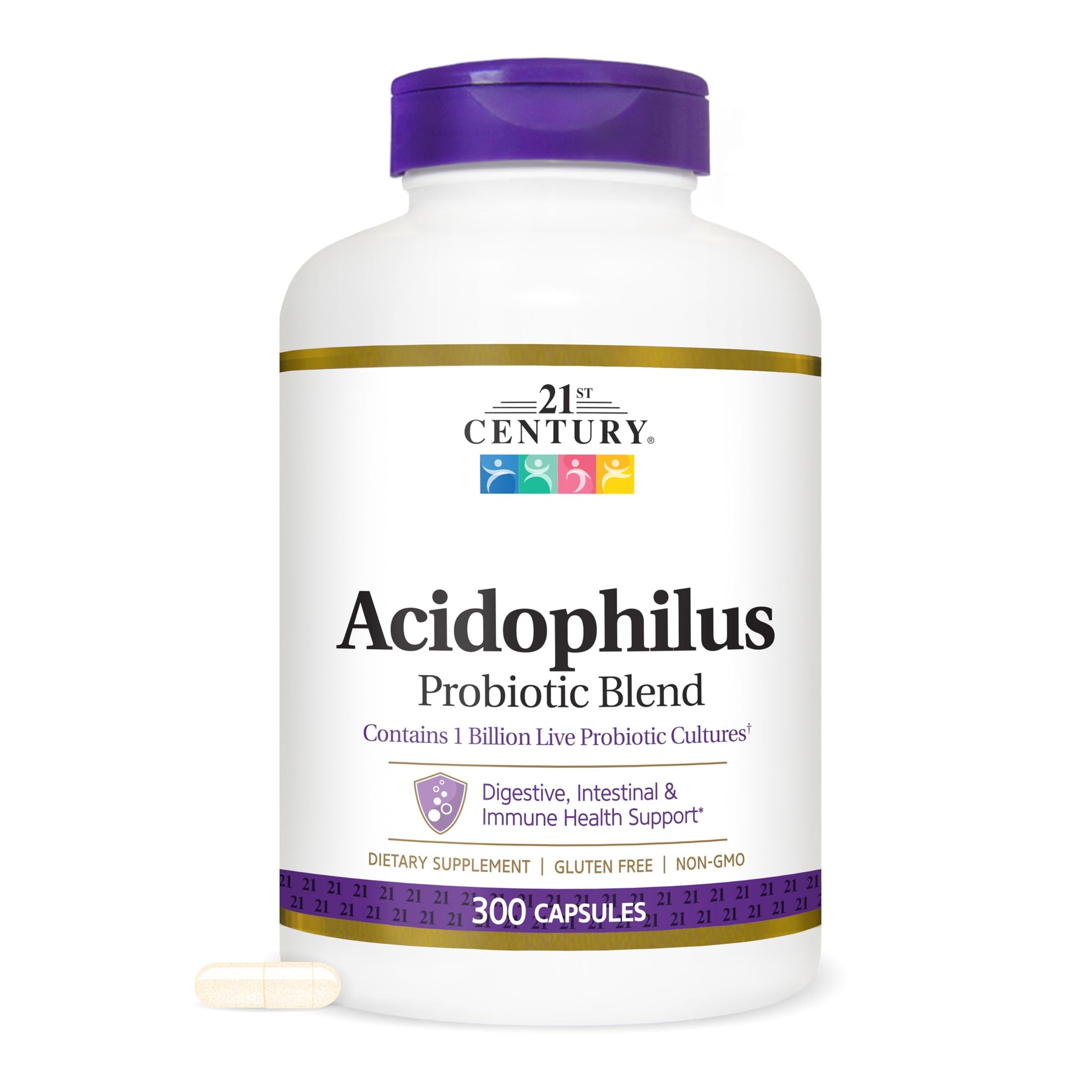 21st Century Acidophilus Probiotic Blend 300 Capsules