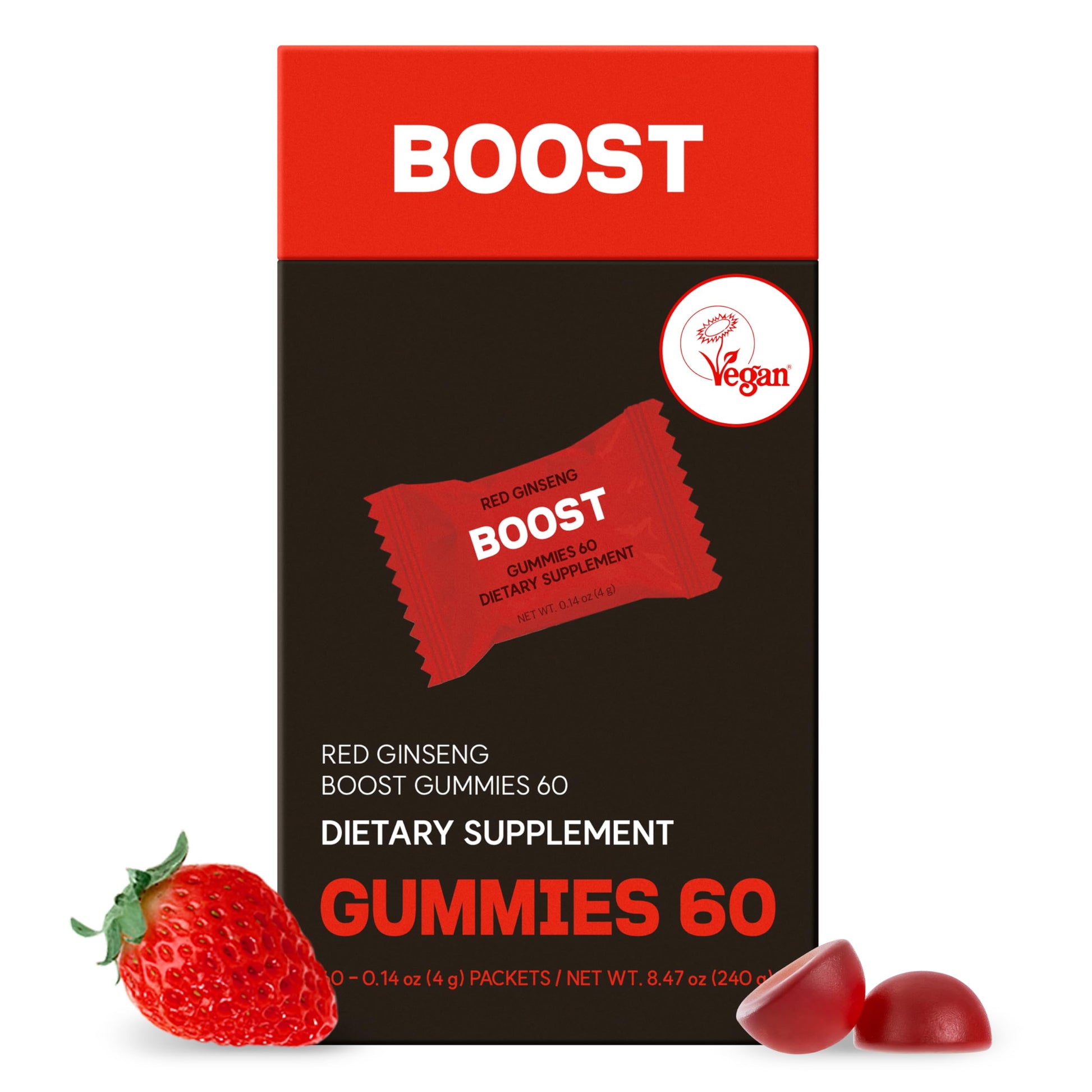 Dr.blet DOCTORBLET Red Ginseng Boost Gummies 60 Count