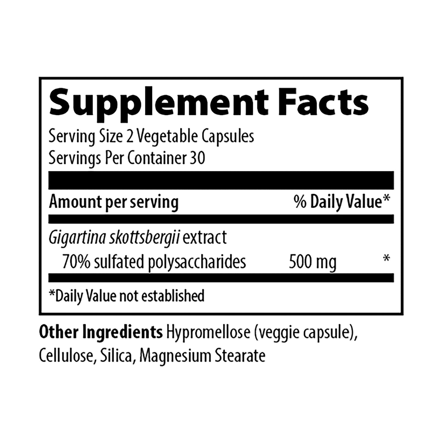 Vibrant Health Gigartina Red Marine Algae Capsules, 60 Count