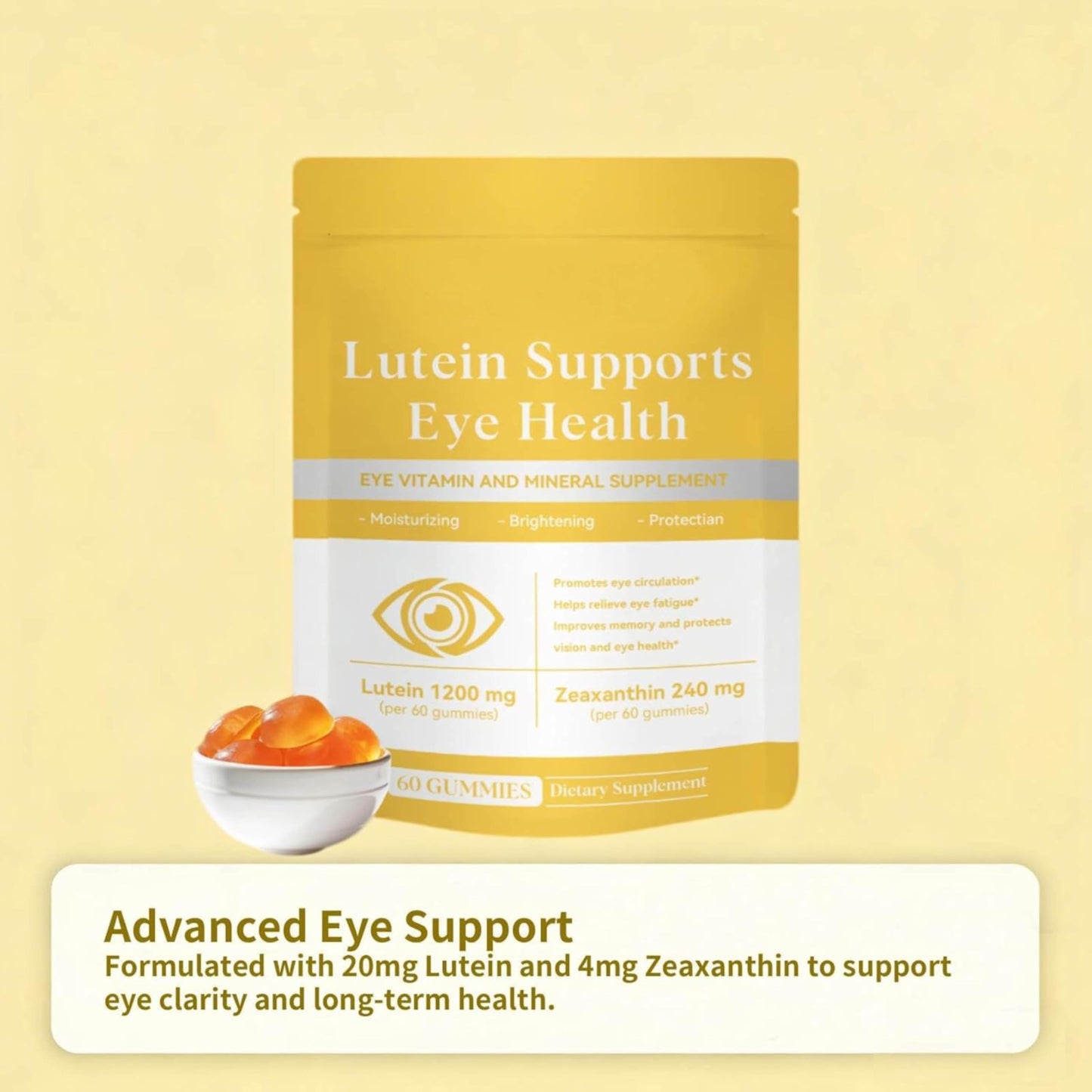 HZSprance Lutein & Zeaxanthin Gummies 60 Gummies