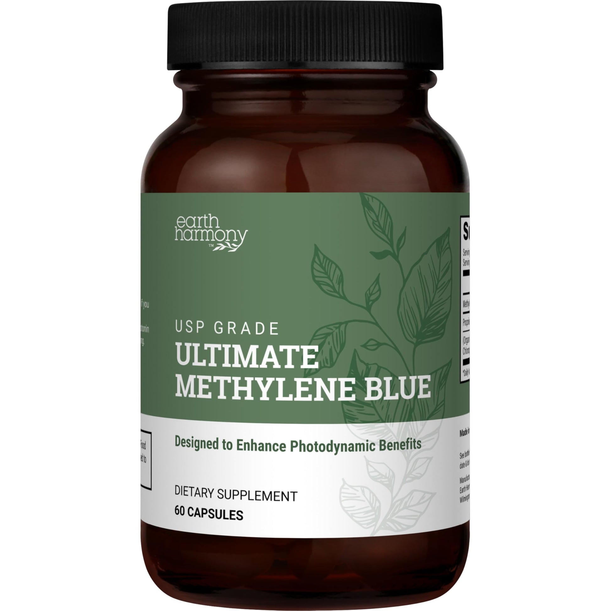 Earth Harmony Naturals Methylene Blue, 60 Capsules