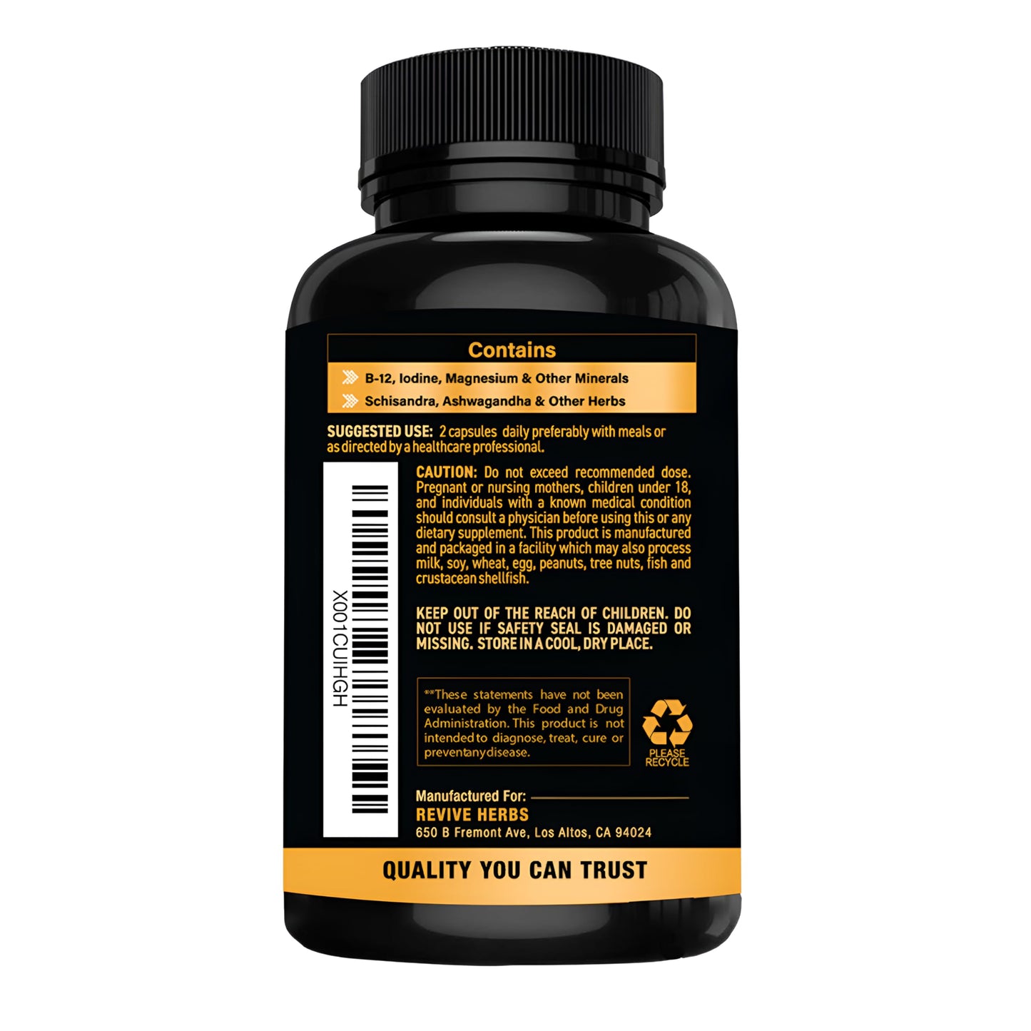 Revive Herbs Thyroid Support 60 Capsules