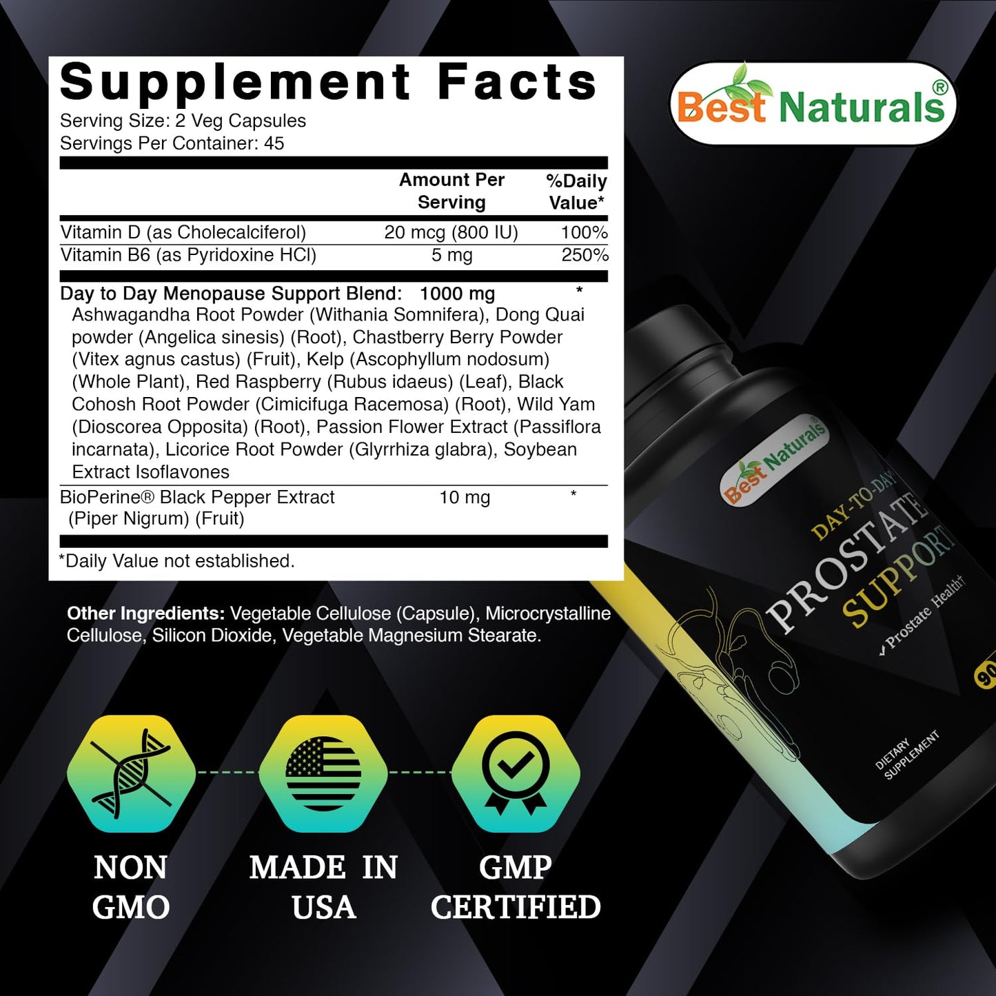 Best Naturals Day-to-Day Prostate Support Capsule 90 Count