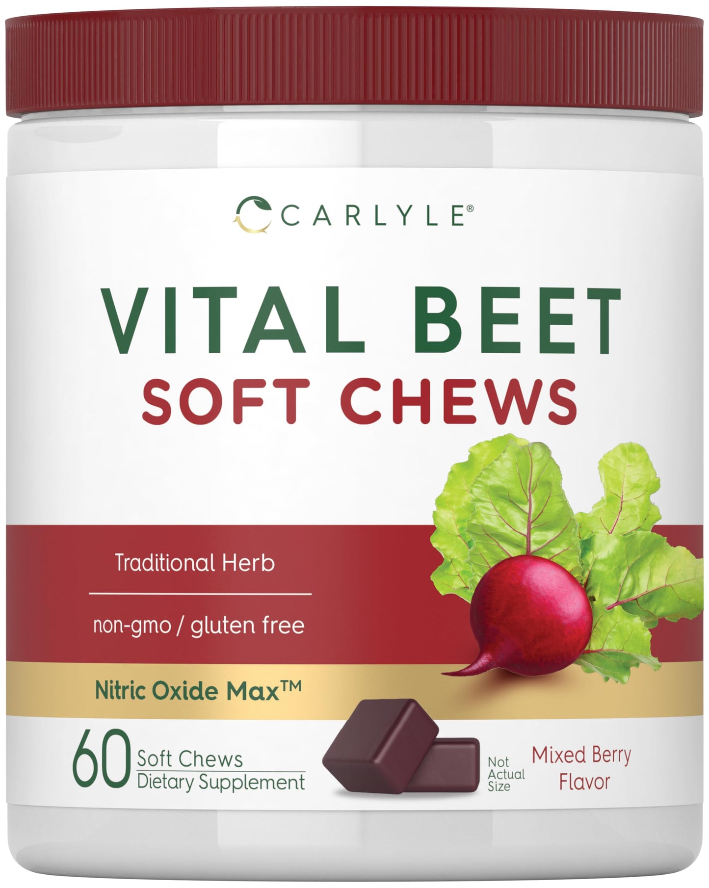 Carlyle Beet Root Soft Chews 60 Count