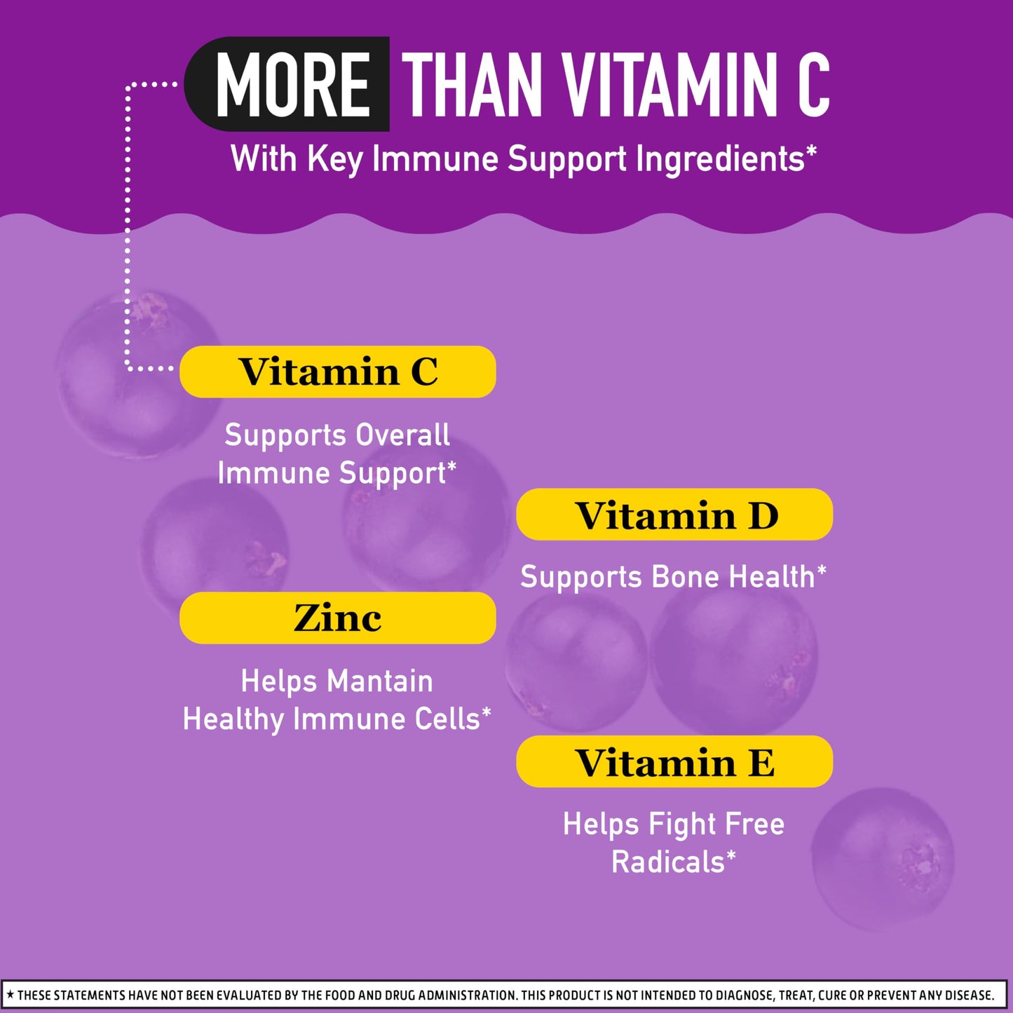 Airborne Elderberry + Zinc & Vitamin C Gummies for Adults, Immune Support, 130 Gummies