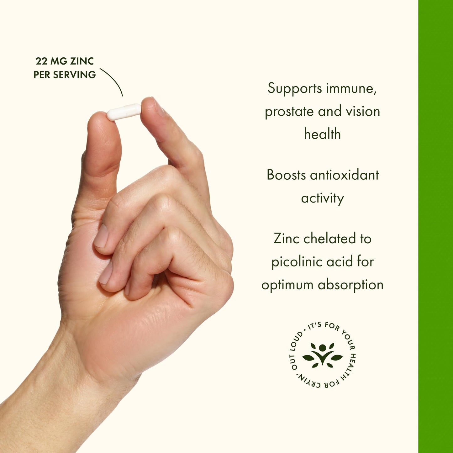 Swanson Zinc Picolinate Chelated Mineral Supplement Capsules 60 Count