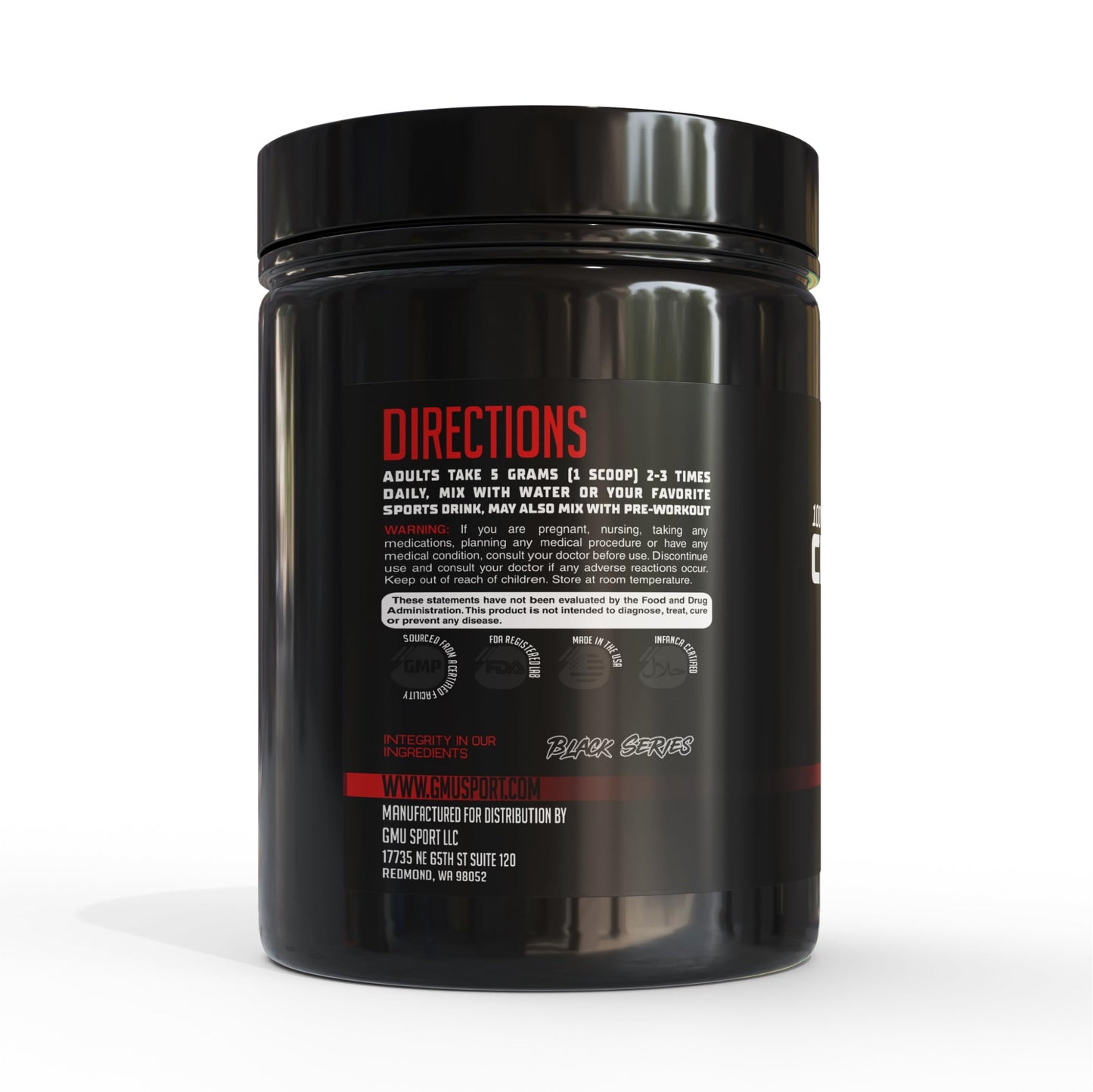 GMU SPORT Creatine Monohydrate Powder 13.6