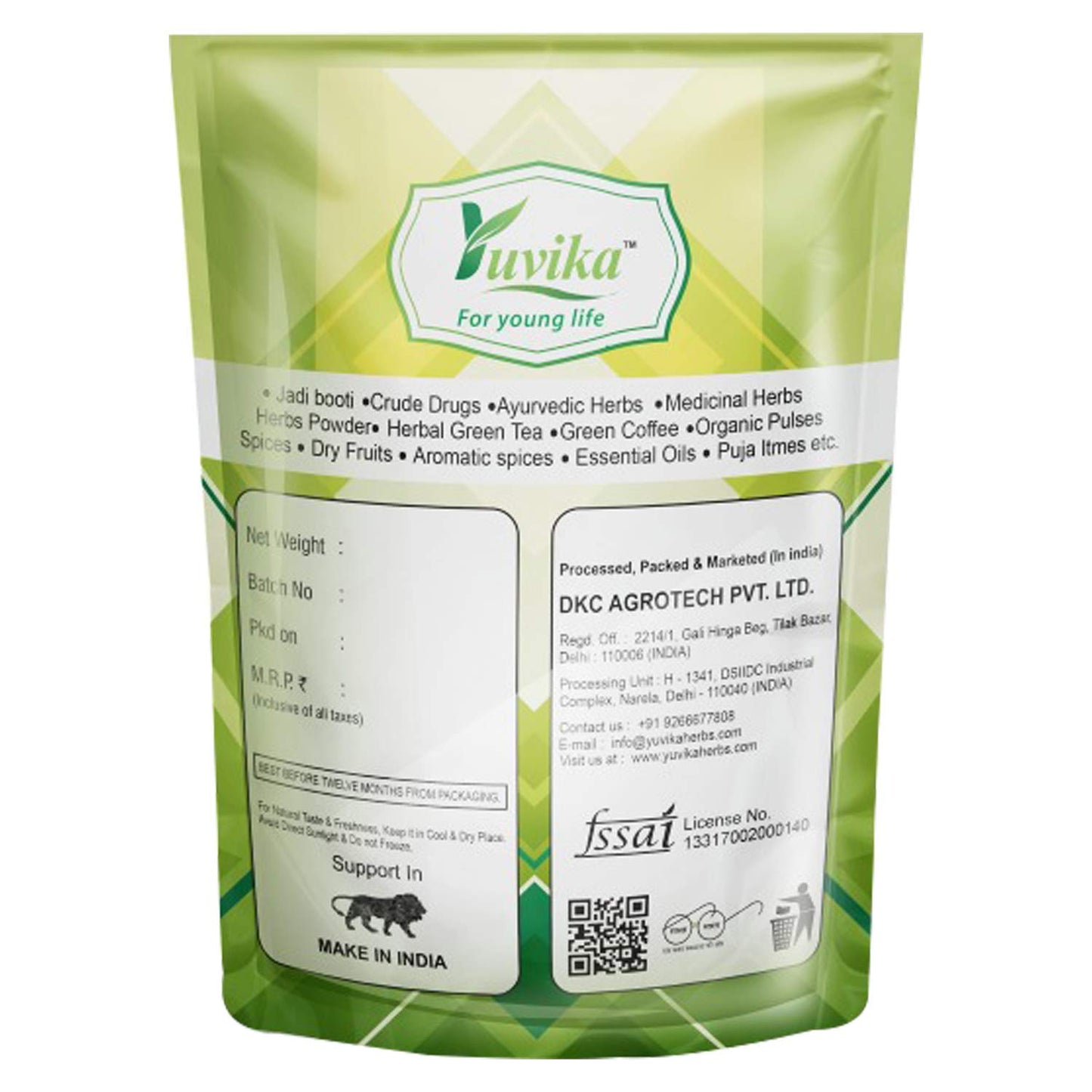 Yuvika Herbs Gorakhmundi - Sphaeranthus Indicus - East Indian Globe Thistle Powder 14.1096