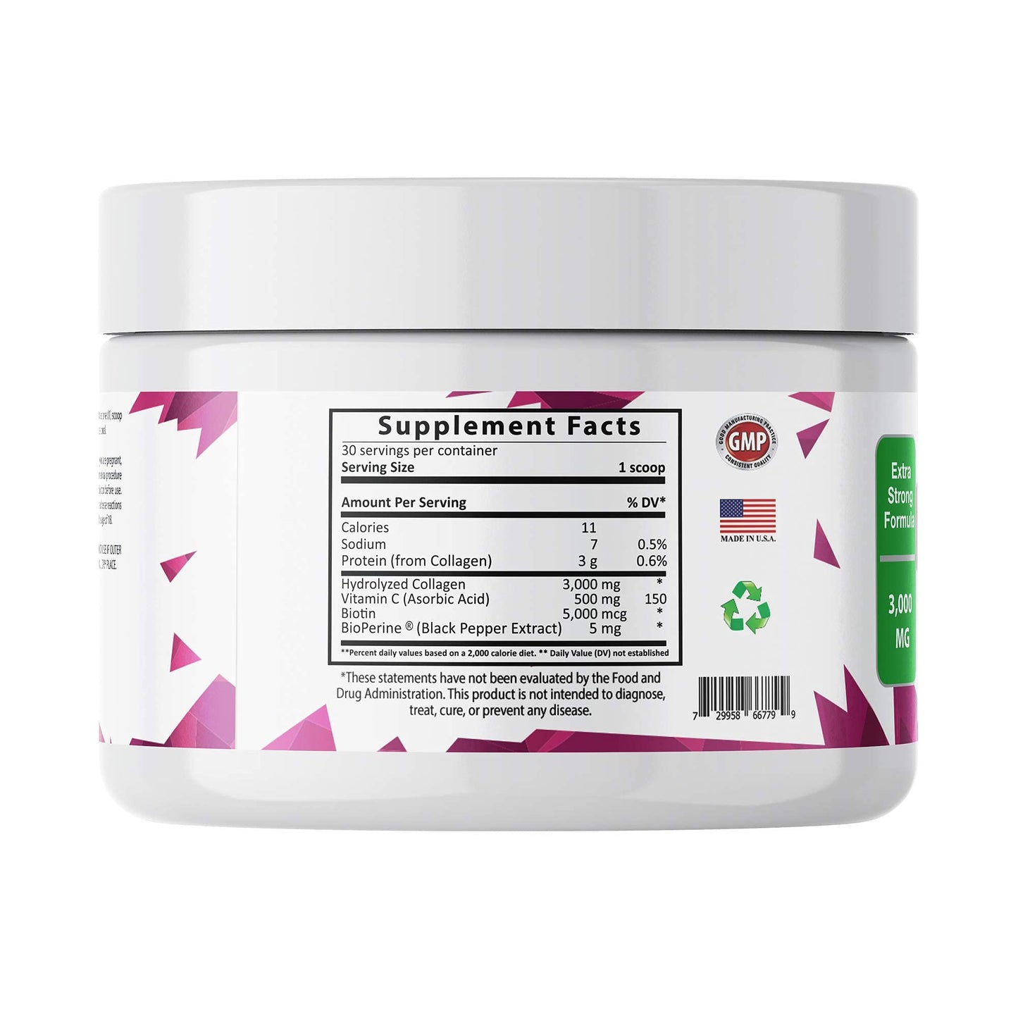 Sundhed Natural Max Collagen Plus C Powder, 5 oz
