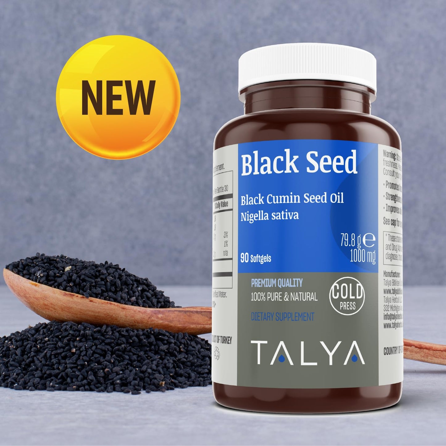 TALYA Black Seed Oil Softgel 90 Count