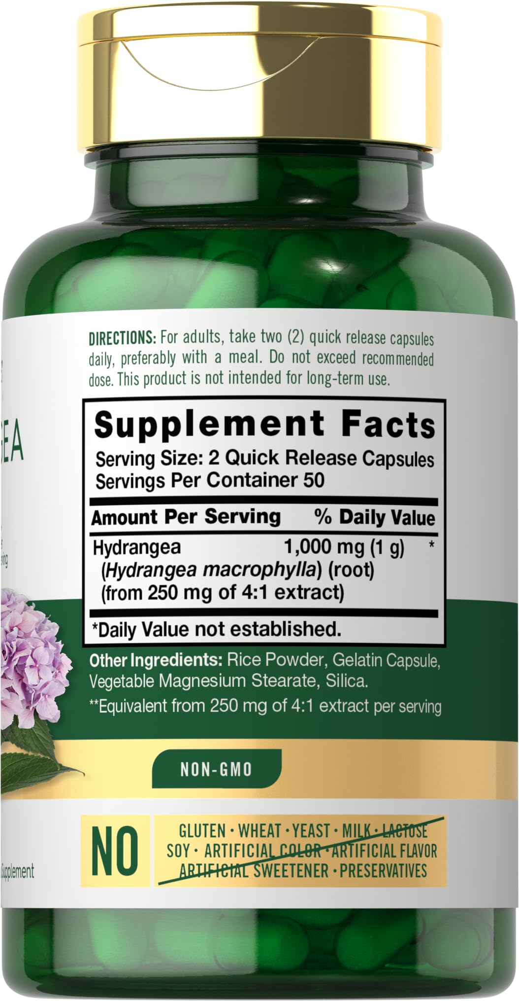 Carlyle Hydrangea Root Capsules 100 Count