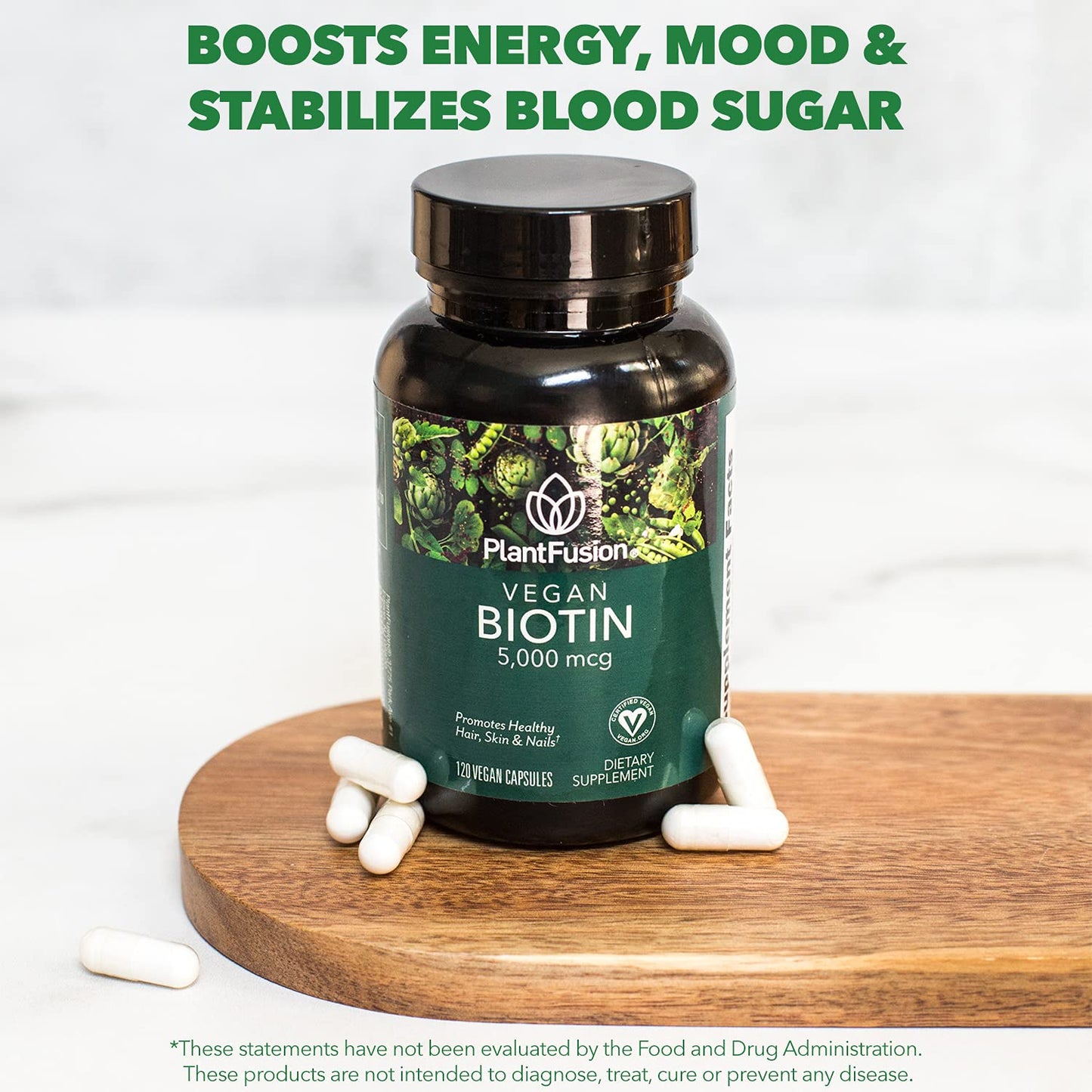 PlantFusion Vegan Biotin Capsule 120 Capsules