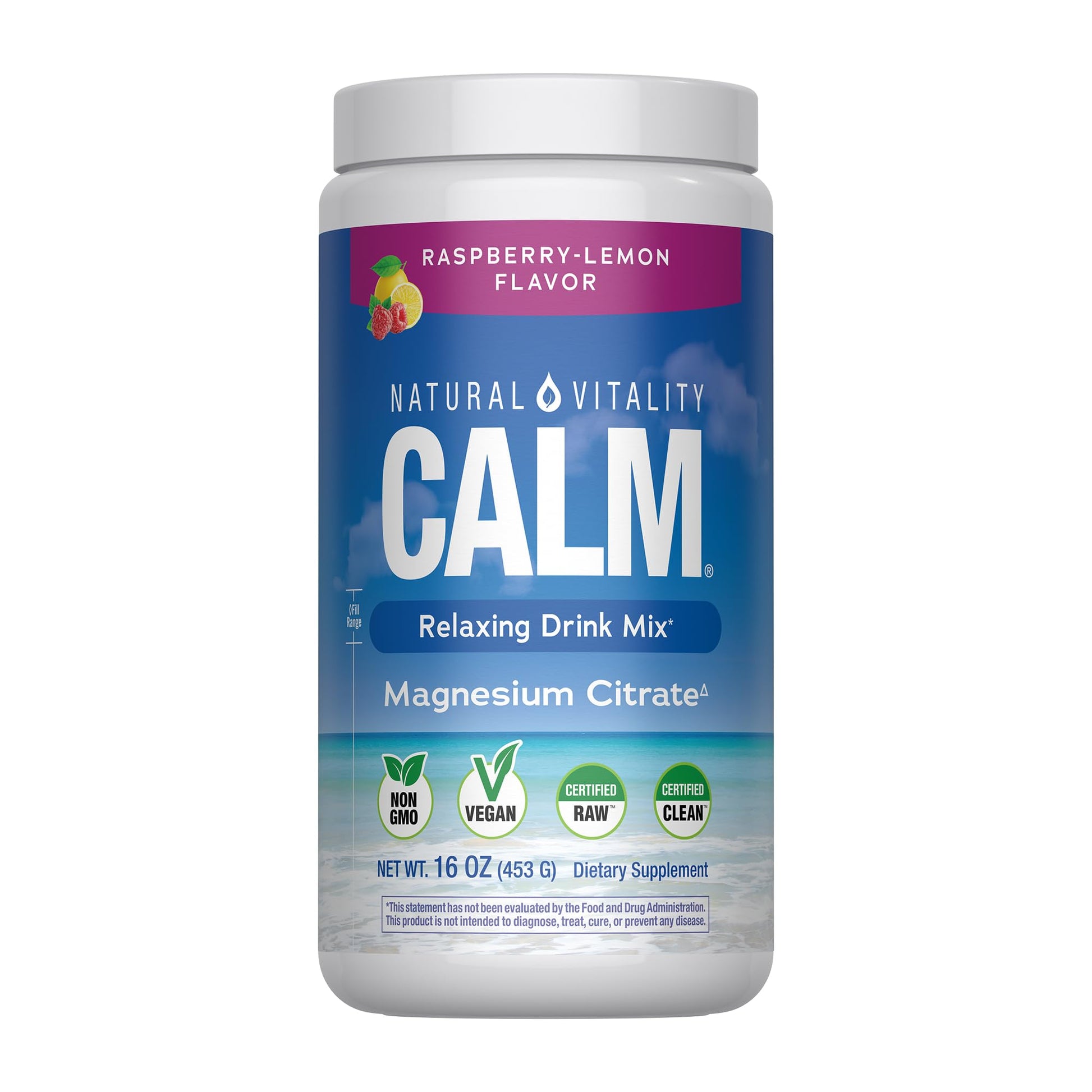 Natural Vitality Calm Magnesium Powder, 16 Ounces
