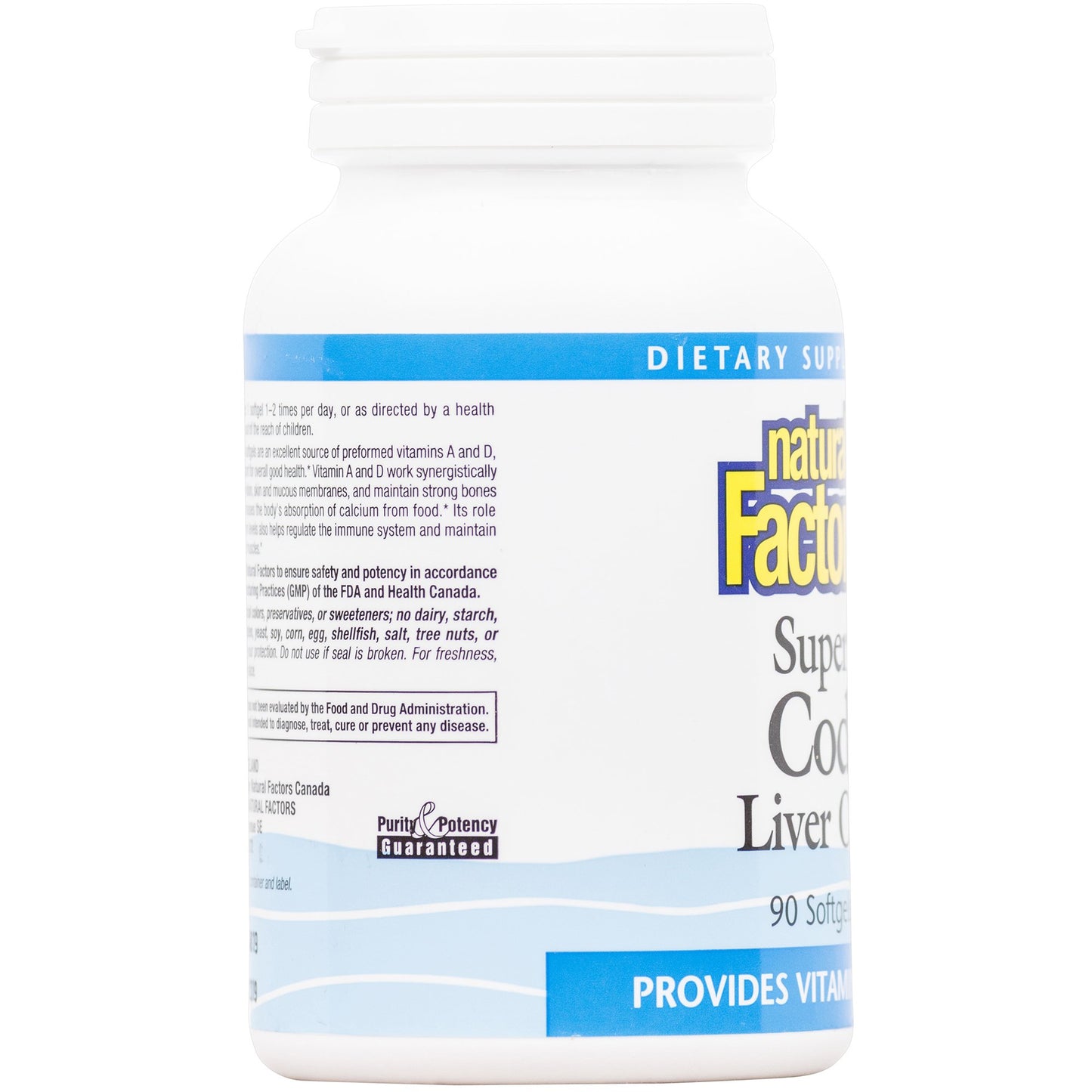 Natural Factors Super Cod Liver Oil Softgel 90 Count