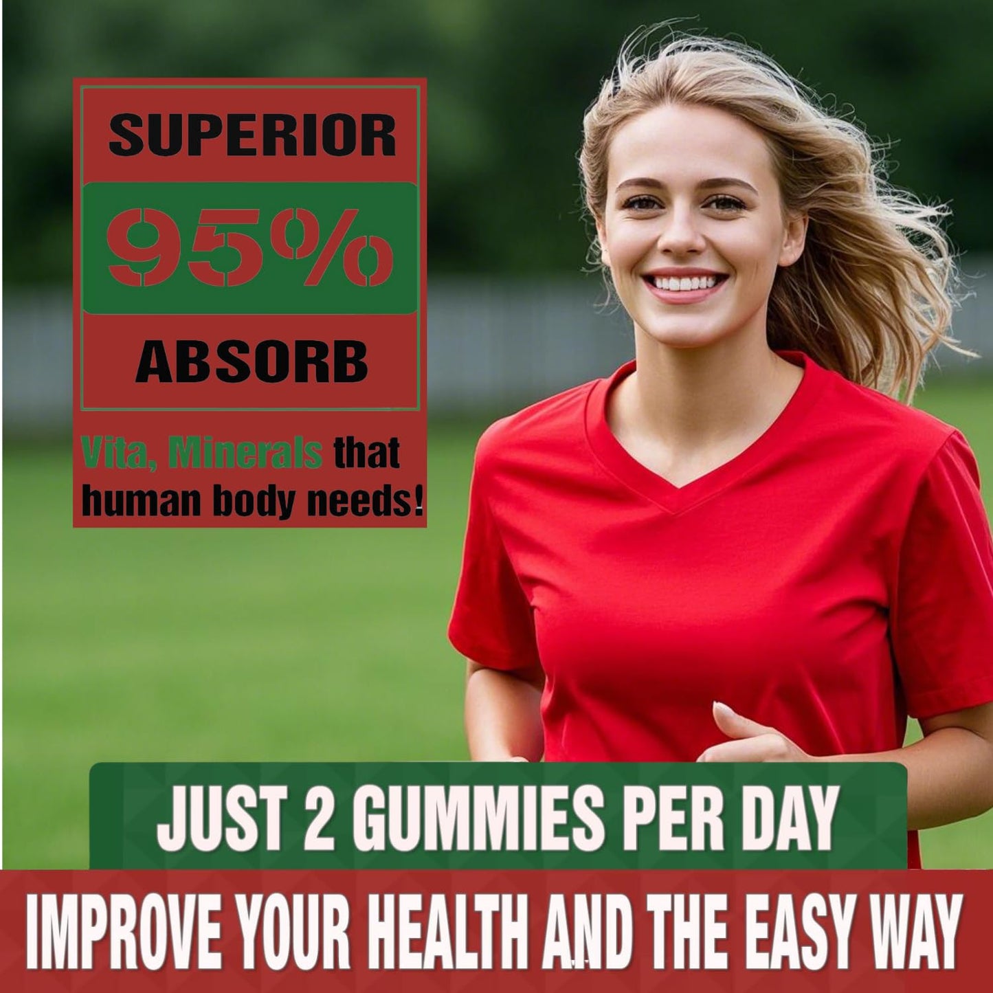 Putaojun High Absorption Calcium Magnesium Zinc Gummies with Vitamin D3, 60 Gummies