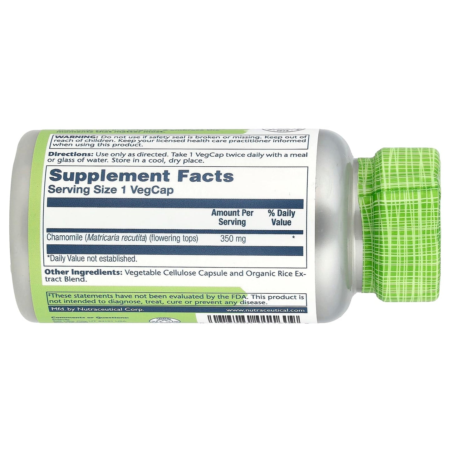 Solaray Chamomile 350 mg Capsules, 100 Capsules