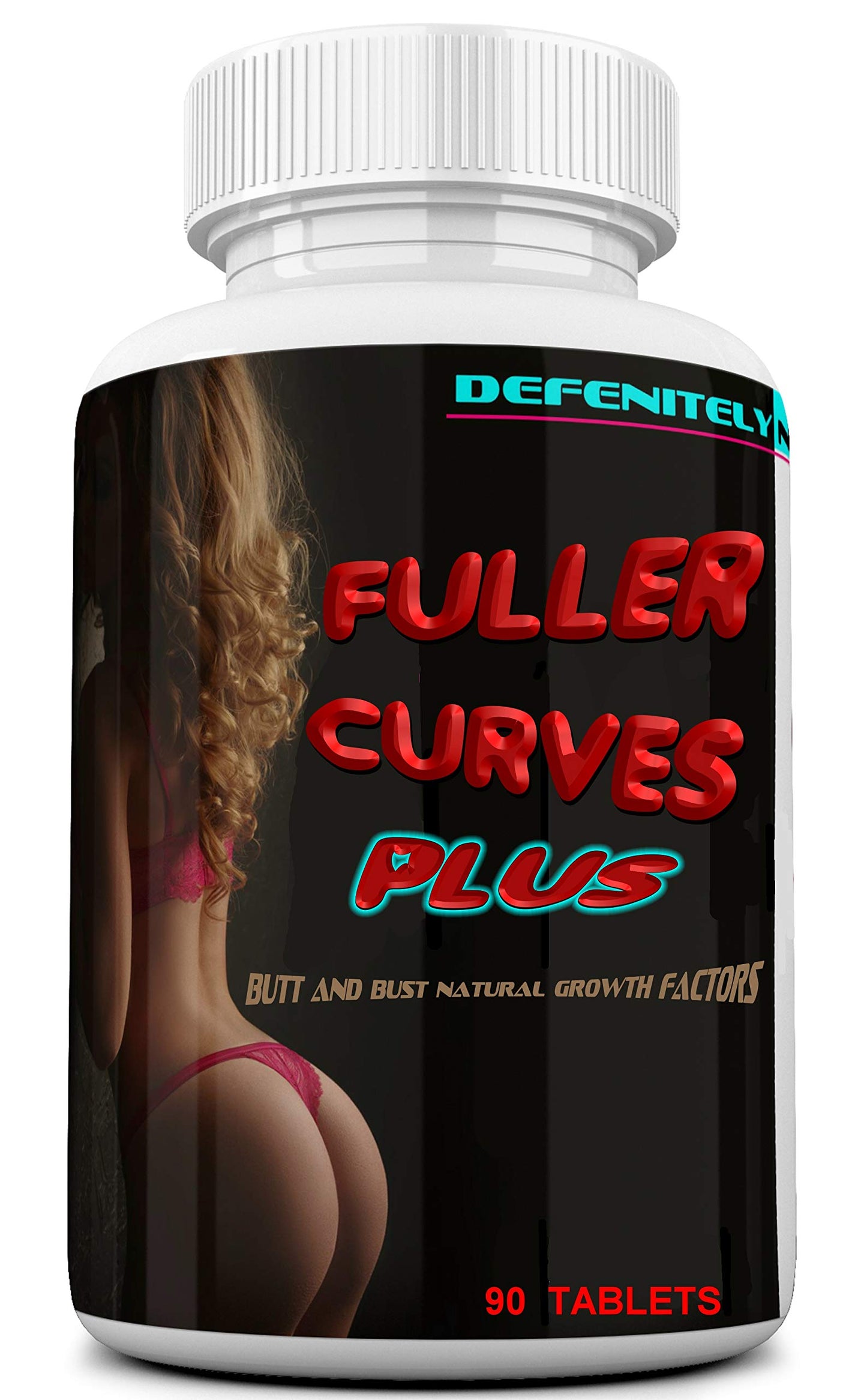 DEFENITELYNATURALS Fuller Curves Plus Female Butt and Bust Enlargement Tablets 90 Count