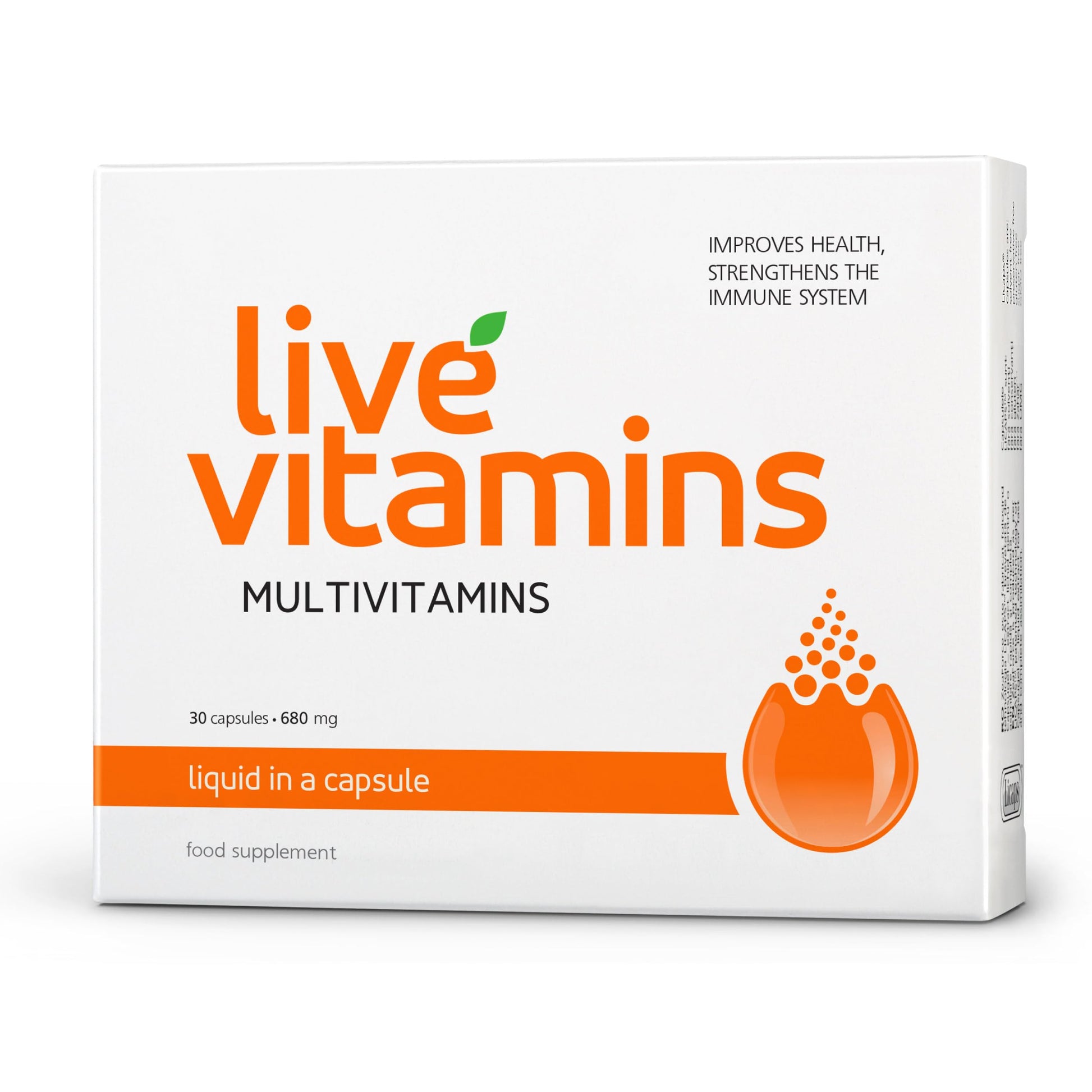 Live Vitamins Multivitamin Capsule 30 Count