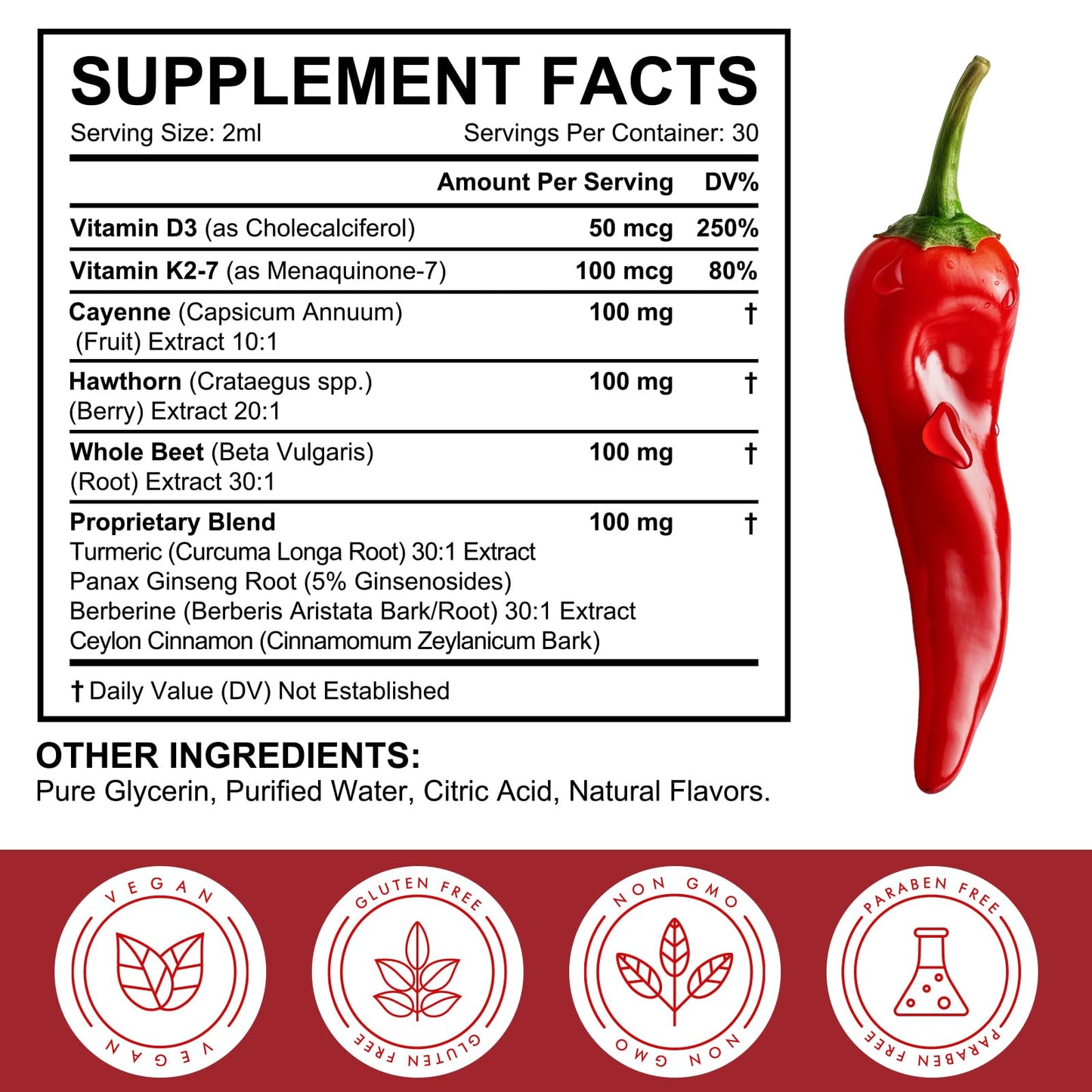 ZIXAOK Cayenne Pepper Supplement Caplet, 1 Caplet