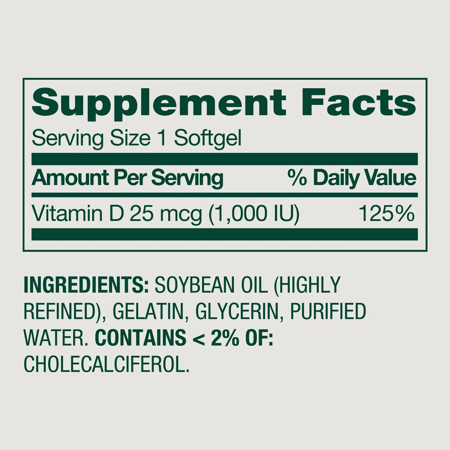 SUREFECT Vitamin D3 25 mcg (1000 IU) Softgels 450