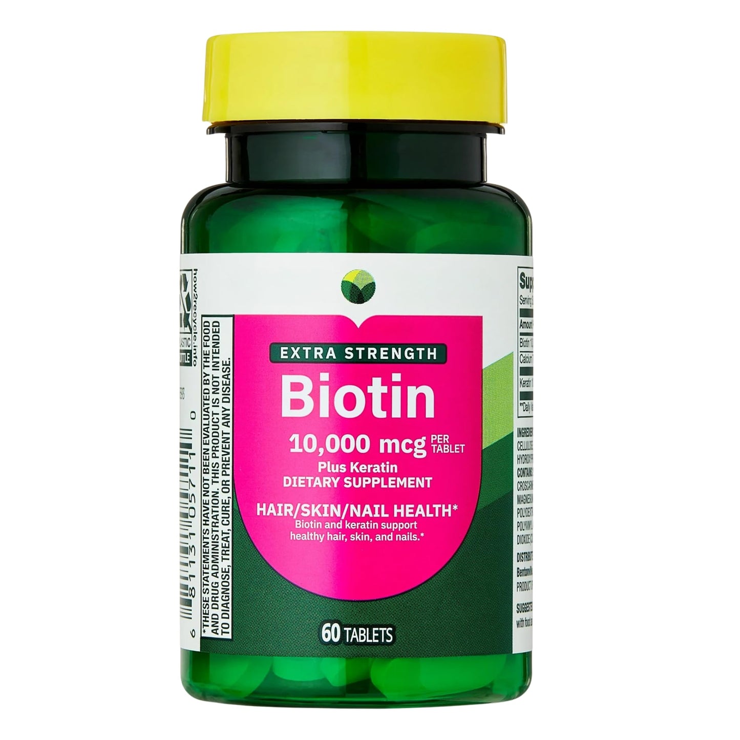 KP+ Biotin 10,000 mcg + Keratin Tablet, 60 Tablets