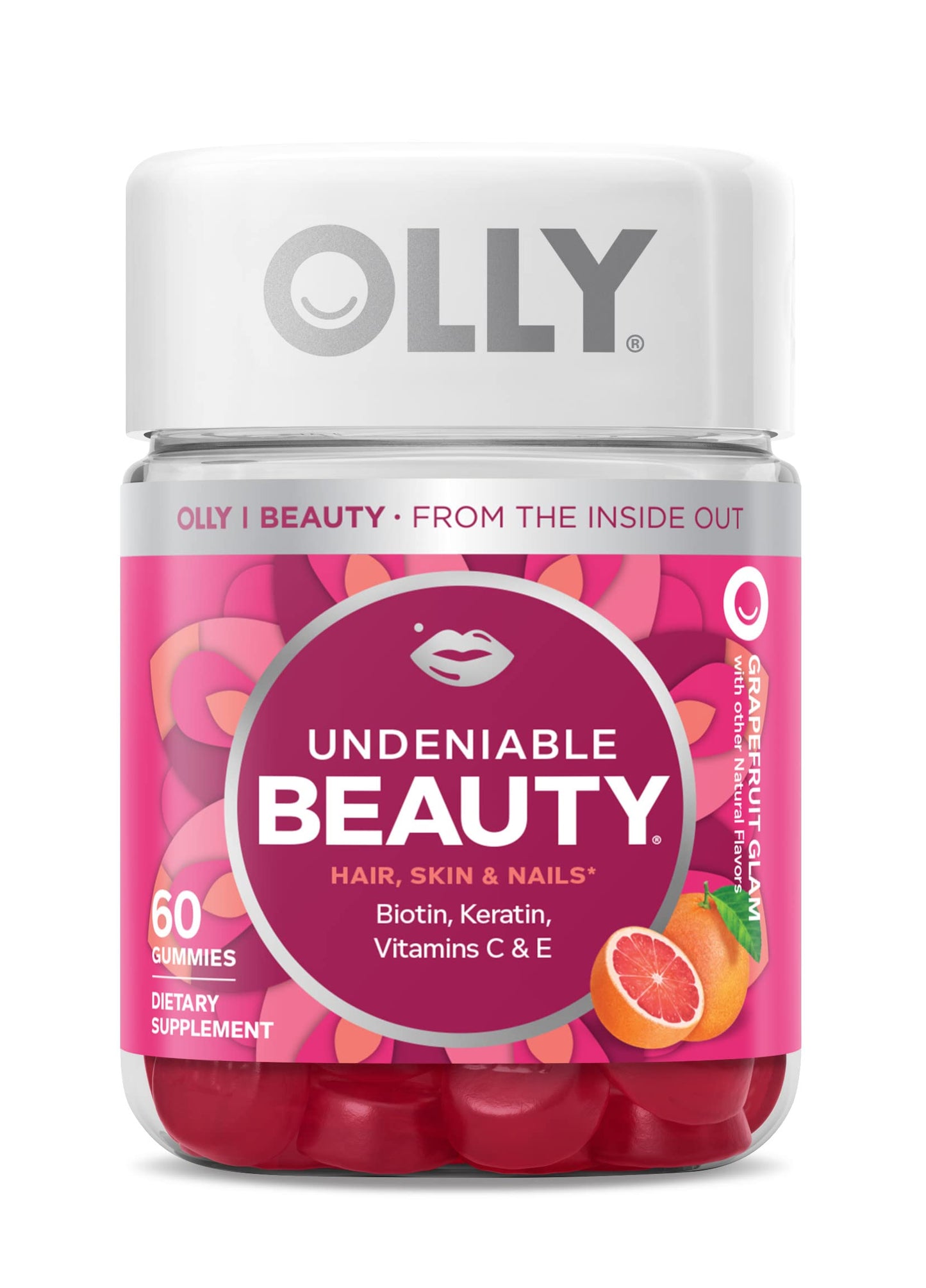 OLLY Metabolism Gummy Rings, Undeniable Beauty Gummy, Probiotic + Prebiotic Gummy - Gummy - 180 Count