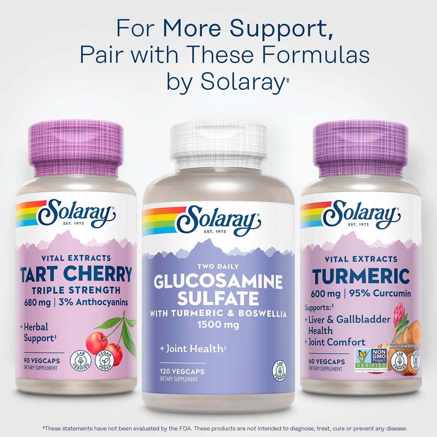 SOLARAY Turmeric 600 mg Capsule, 60 Count