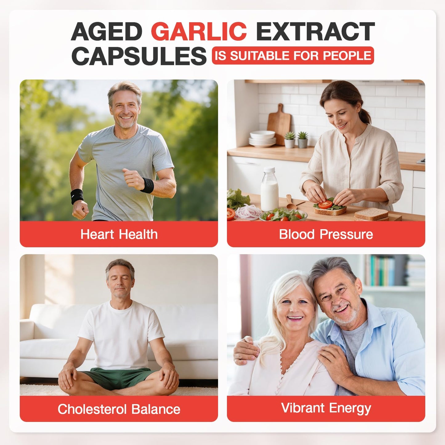 LUCKCHAN Aged Garlic Extract 10000mg High Potency Odorless Garlic Softgels, 300 Count