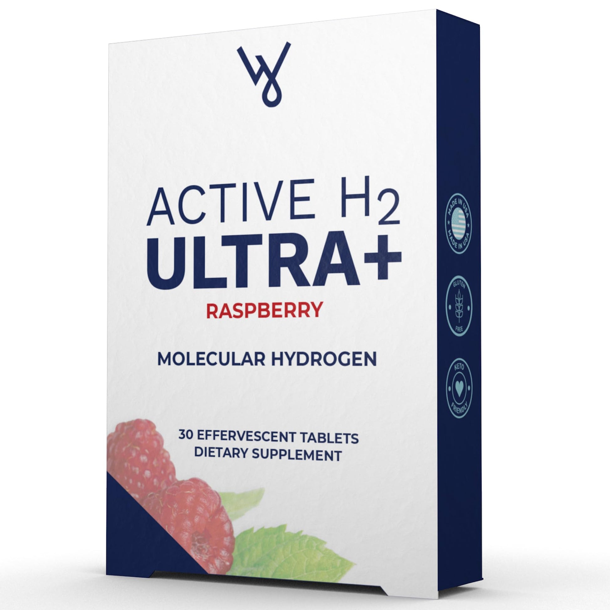 Purative Active H2 Ultra+ Hydrogen Water Tablet, Natural Raspberry 30 Tablets