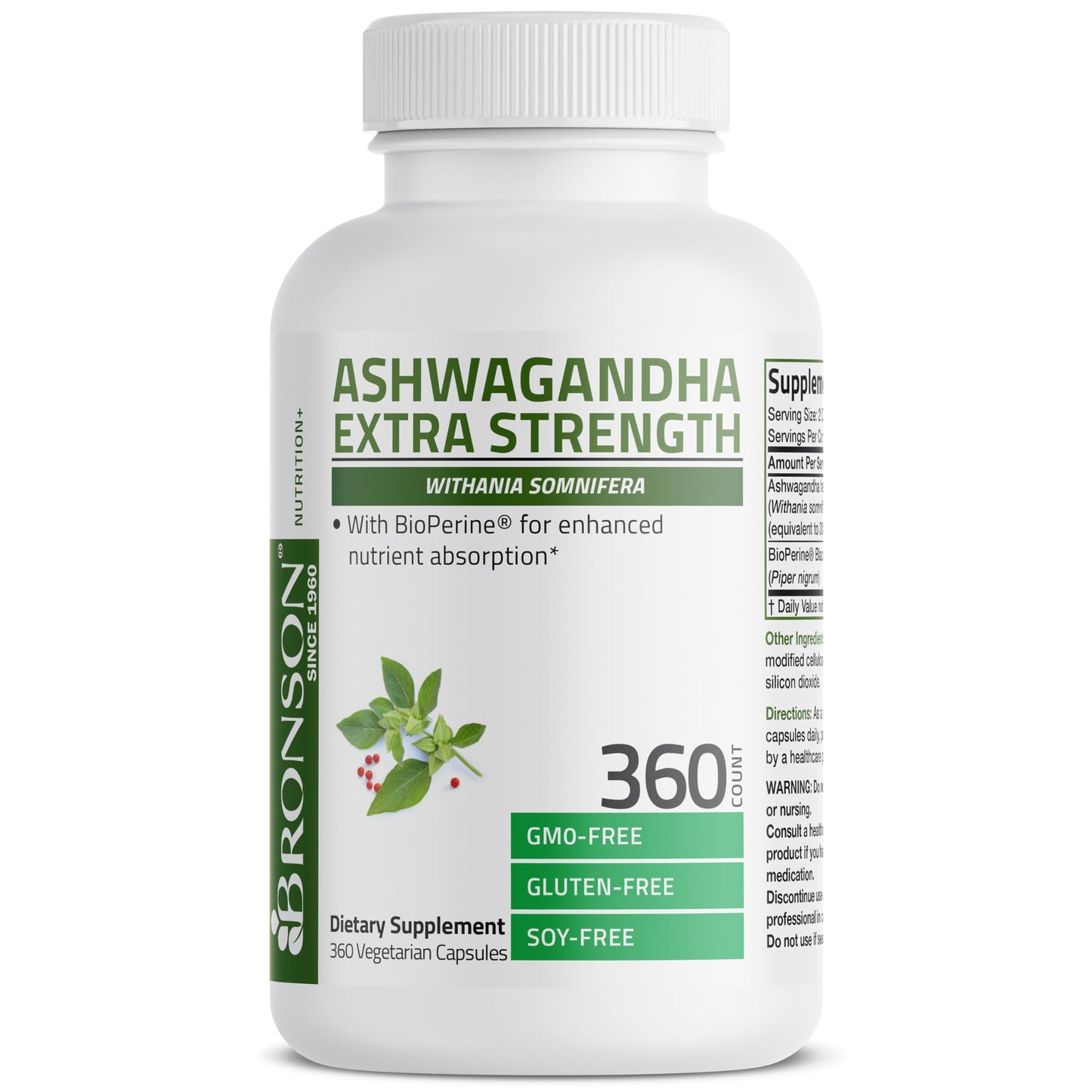 Bronson Ashwagandha Extra Strength Stress & Mood Support 360 Capsules