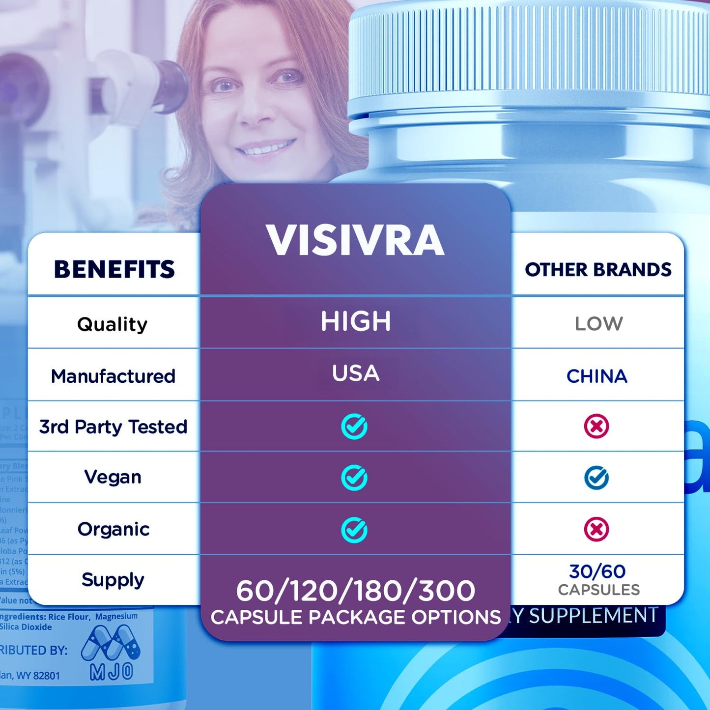 MJO Visivra Vision Capsules 60 Count