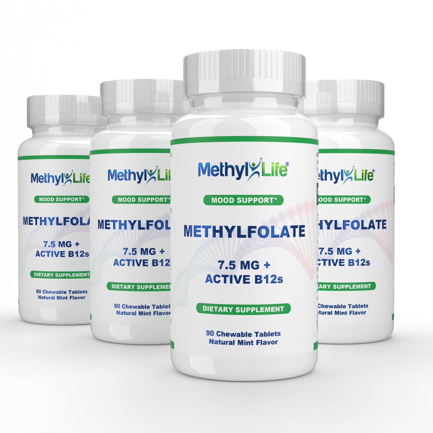 Methyl-Life Pure L-Methylfolate 7.5mg + Vitamin B12 Tablet, 90 Count