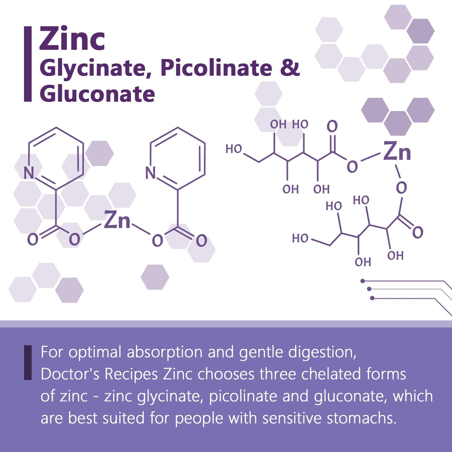 Doctor's Recipes Zinc Supplement 50mg Capsule 60 Count
