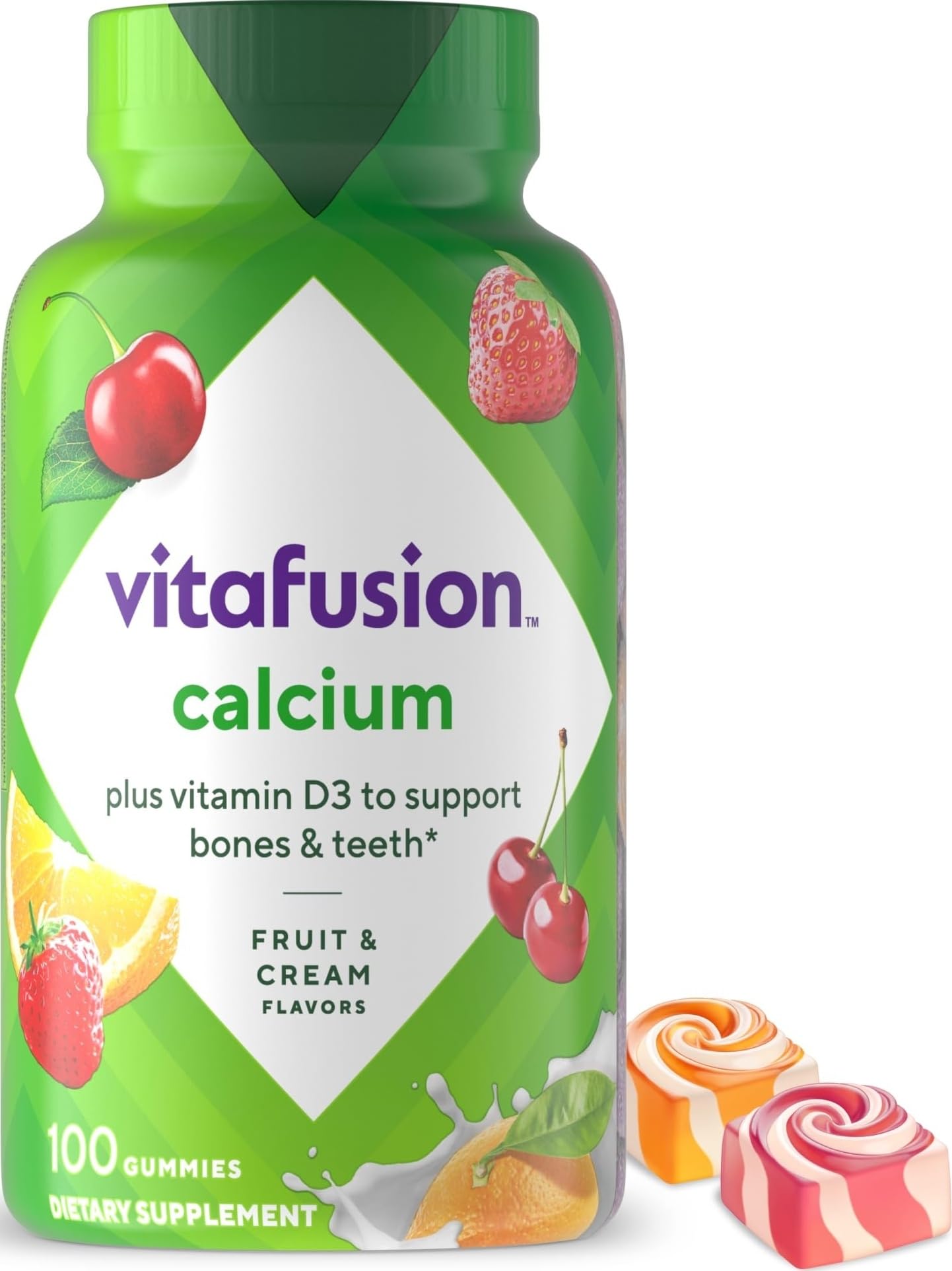 Vitafusion Calcium Gummies 500 mg Gummy 100 Count
