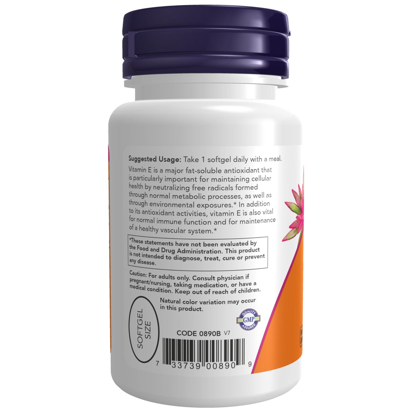 NOW Foods Vitamin E-400 IU Mixed Tocopherols Softgels, 50 Count