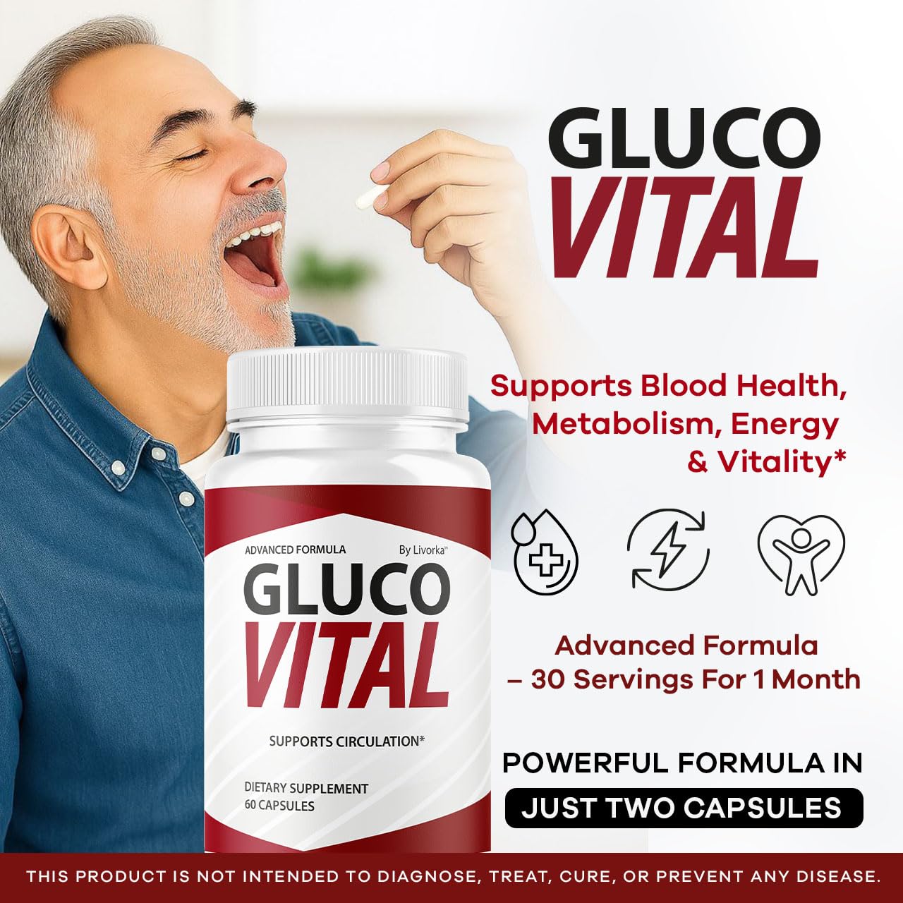LIVORKA GlucoVital Capsule 60 Count