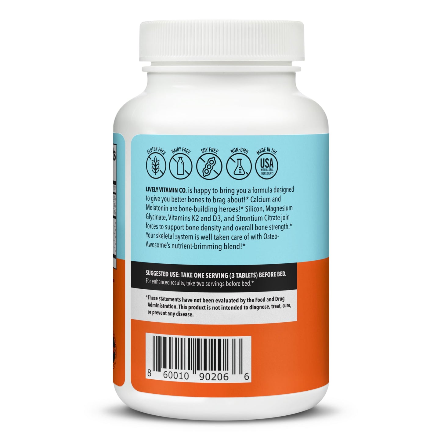 LIVELY VITAMIN CO Osteo Awesome Capsules 90