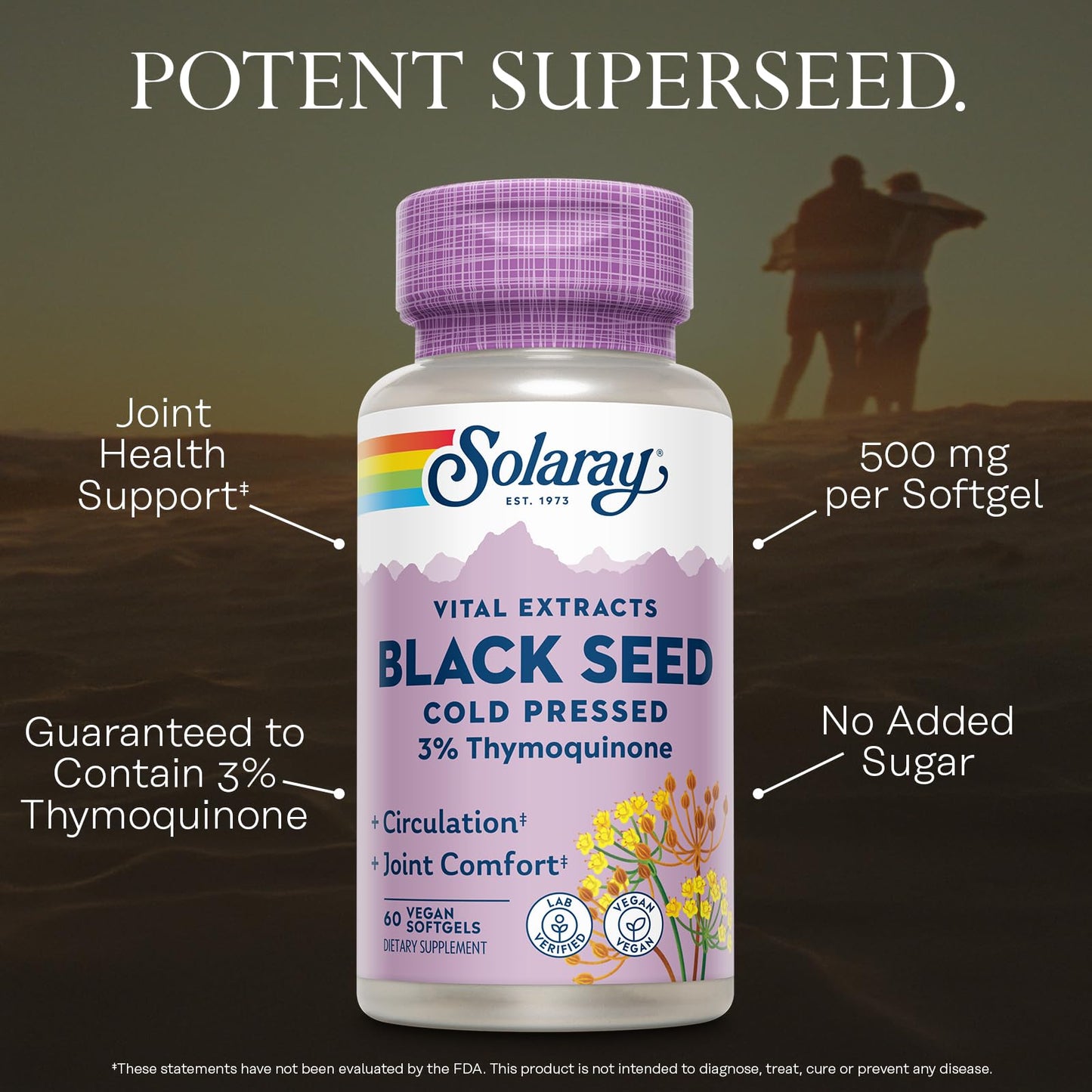 Solaray Black Seed Oil Softgels 60
