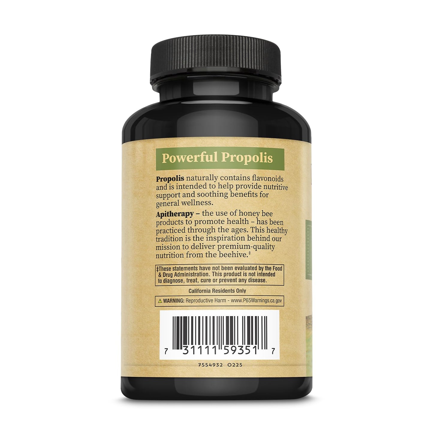 ZAND Bee Propolis Capsules 650 mg 120 Count