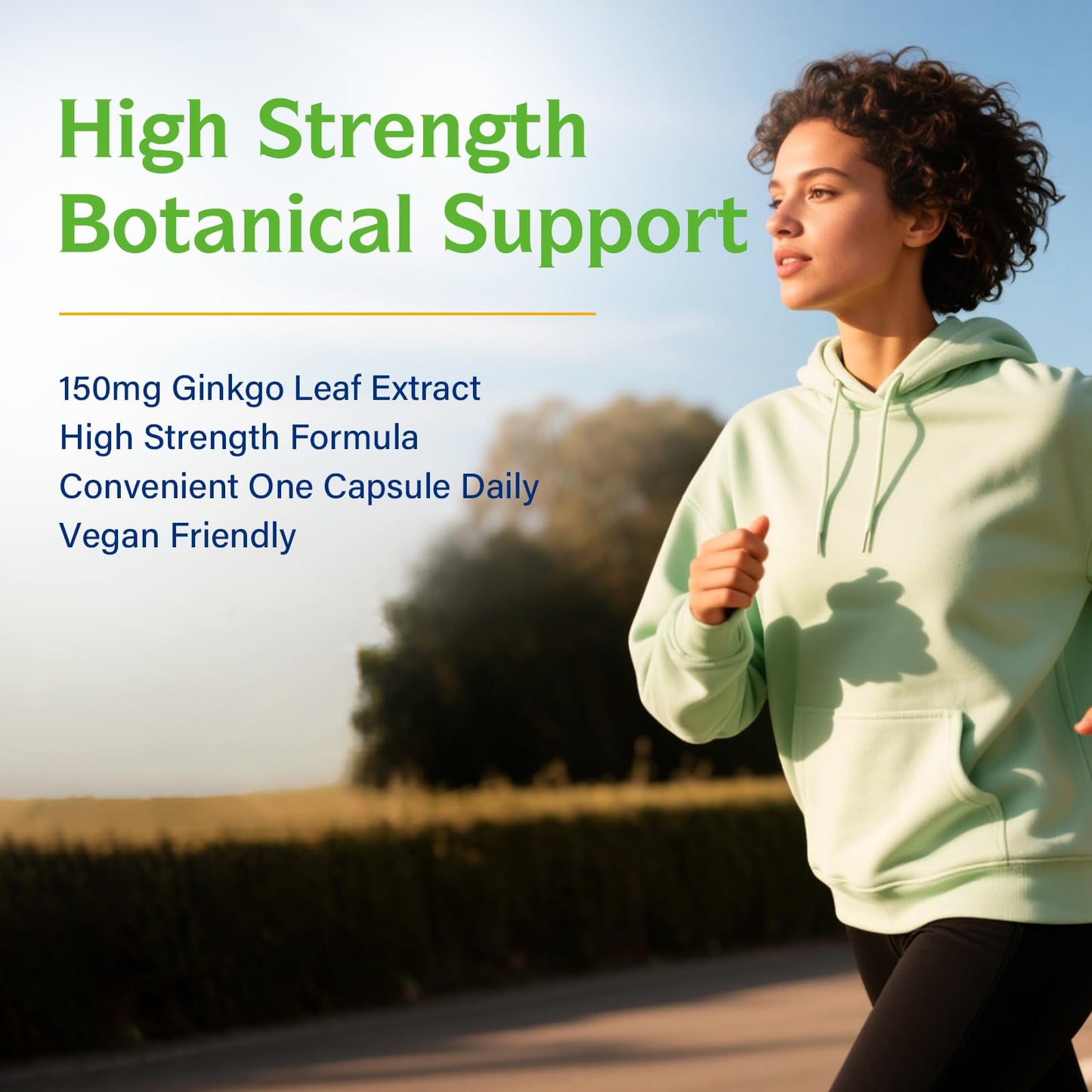 Innate Vitality Ginkgo Biloba Capsules 150 mg High Strength Leaf Extract, 180 Capsules