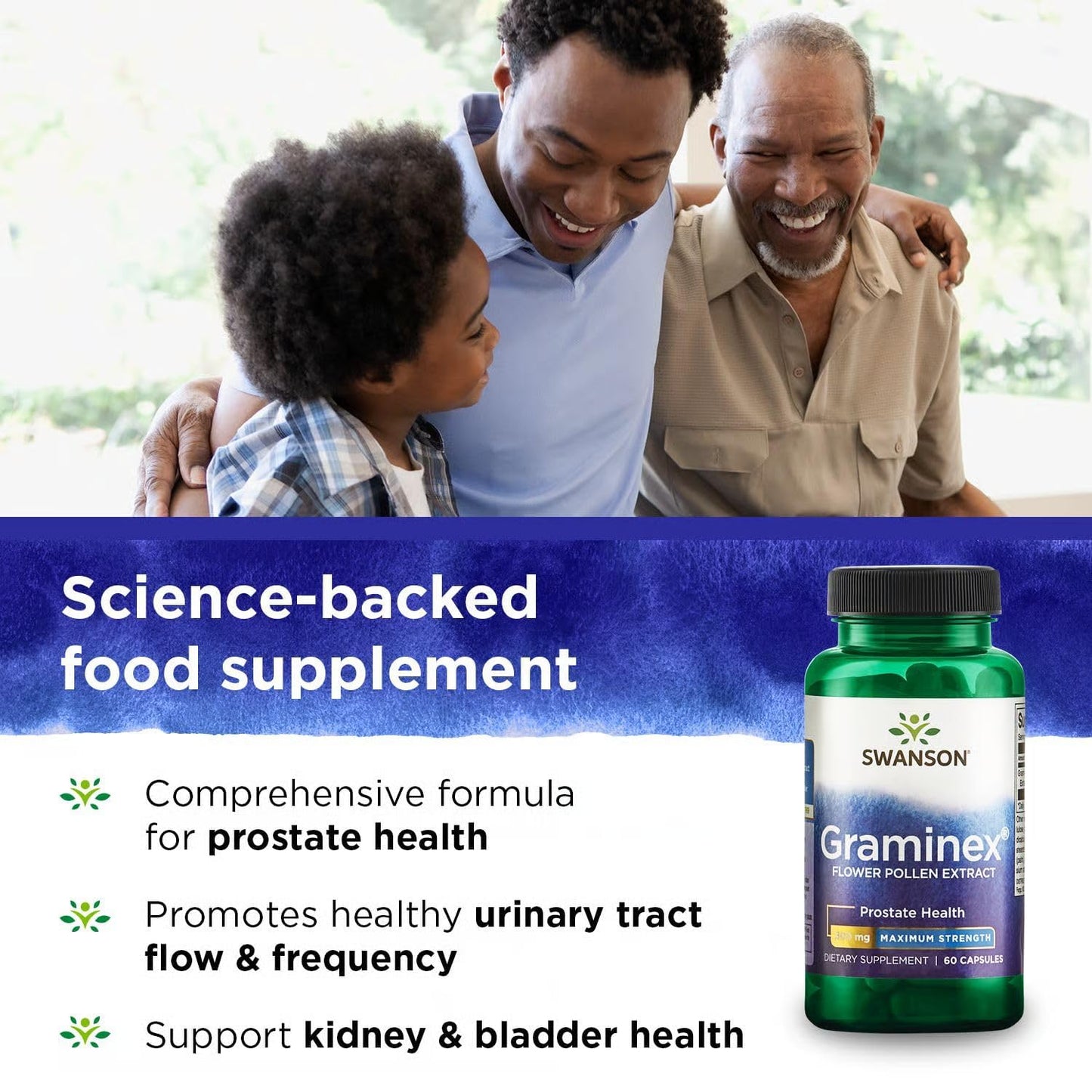 Swanson Graminex Flower Pollen Extract 60 Capsules